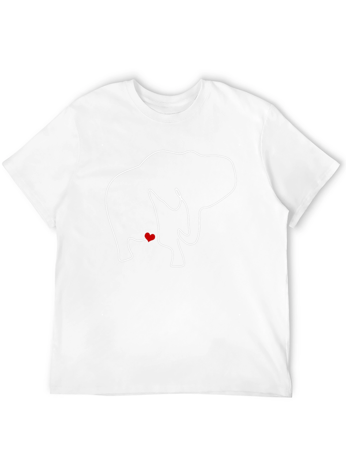 Black Elephant Love Graphic Print Tee view 12