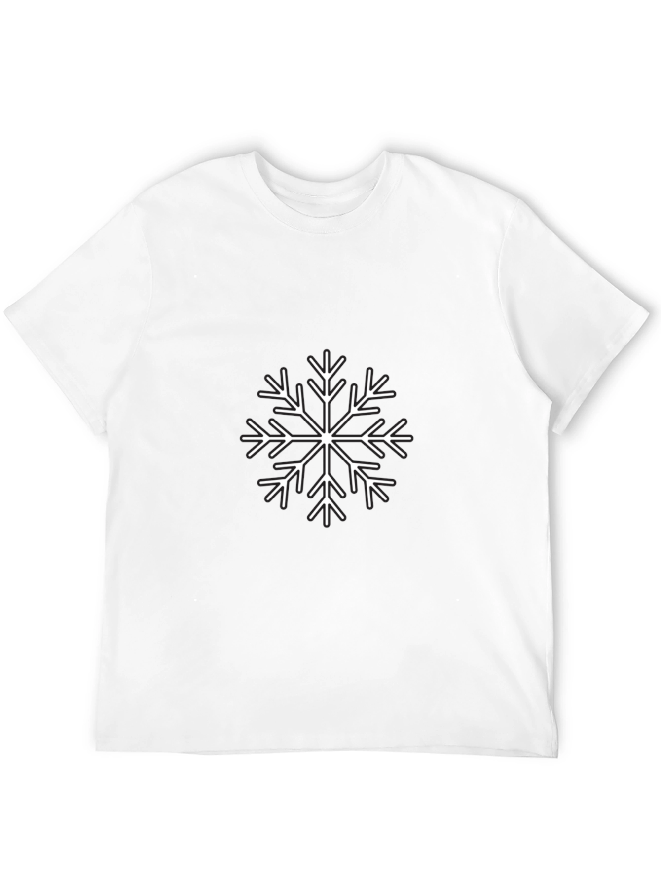 Black Snowflake Graphic Tee - Black view 12