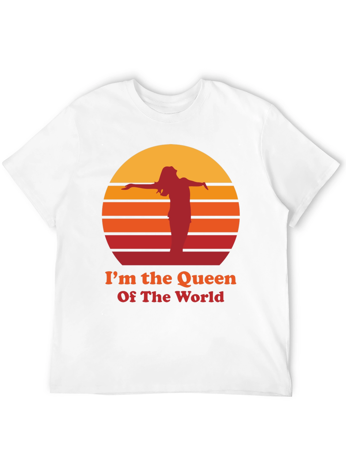 Black I'm The Queen Of The World T-Shirt view 12