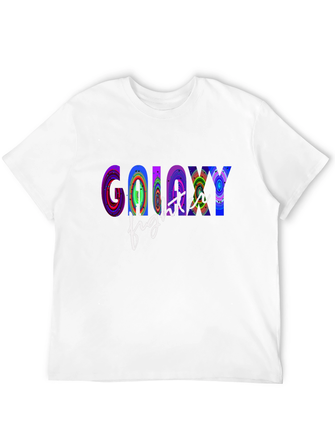 Black Galaxy Fighter Graphic T-Shirt - Cool Novelty Tee view 12