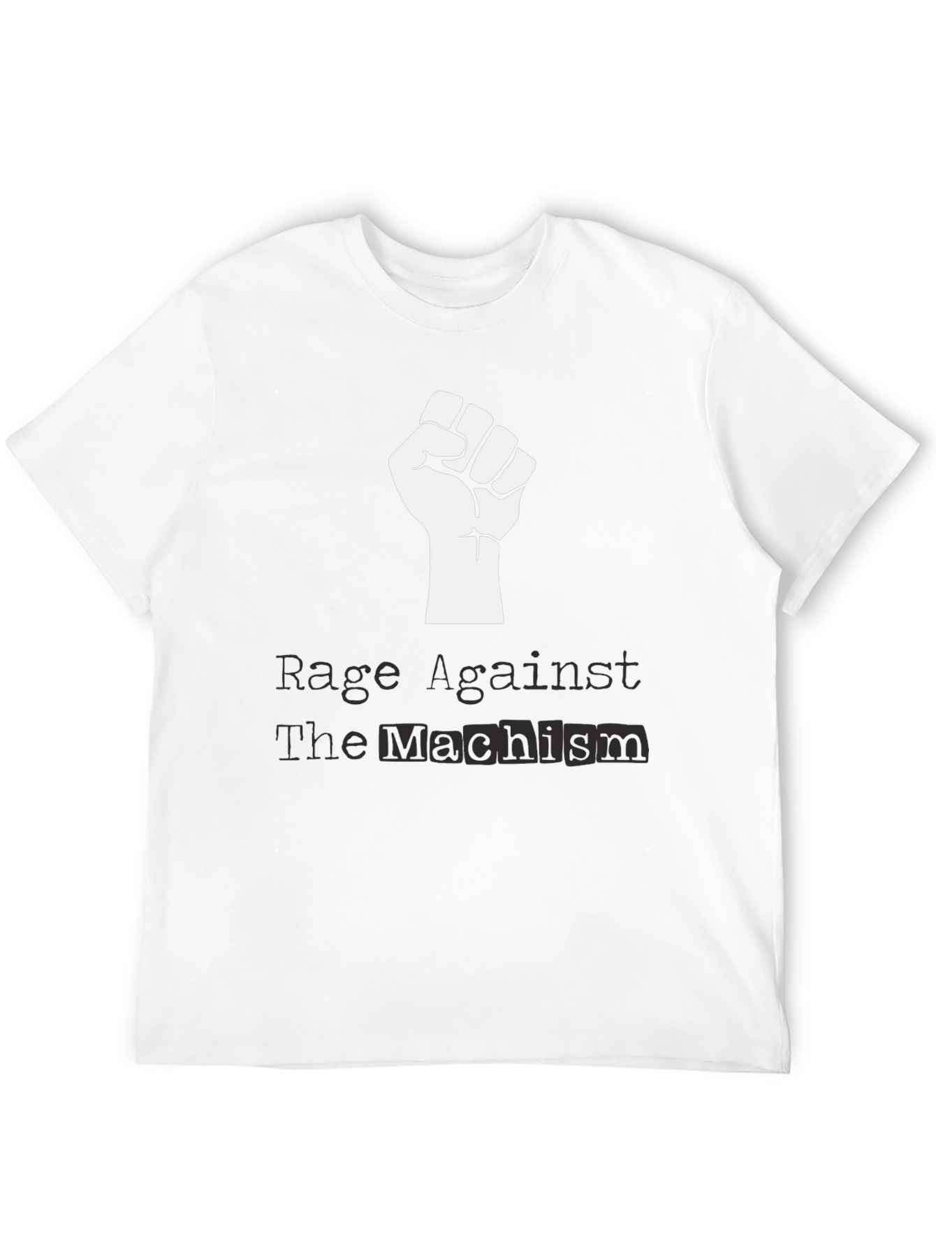 Black Rage Against Machism Black Graphic Tee view 12