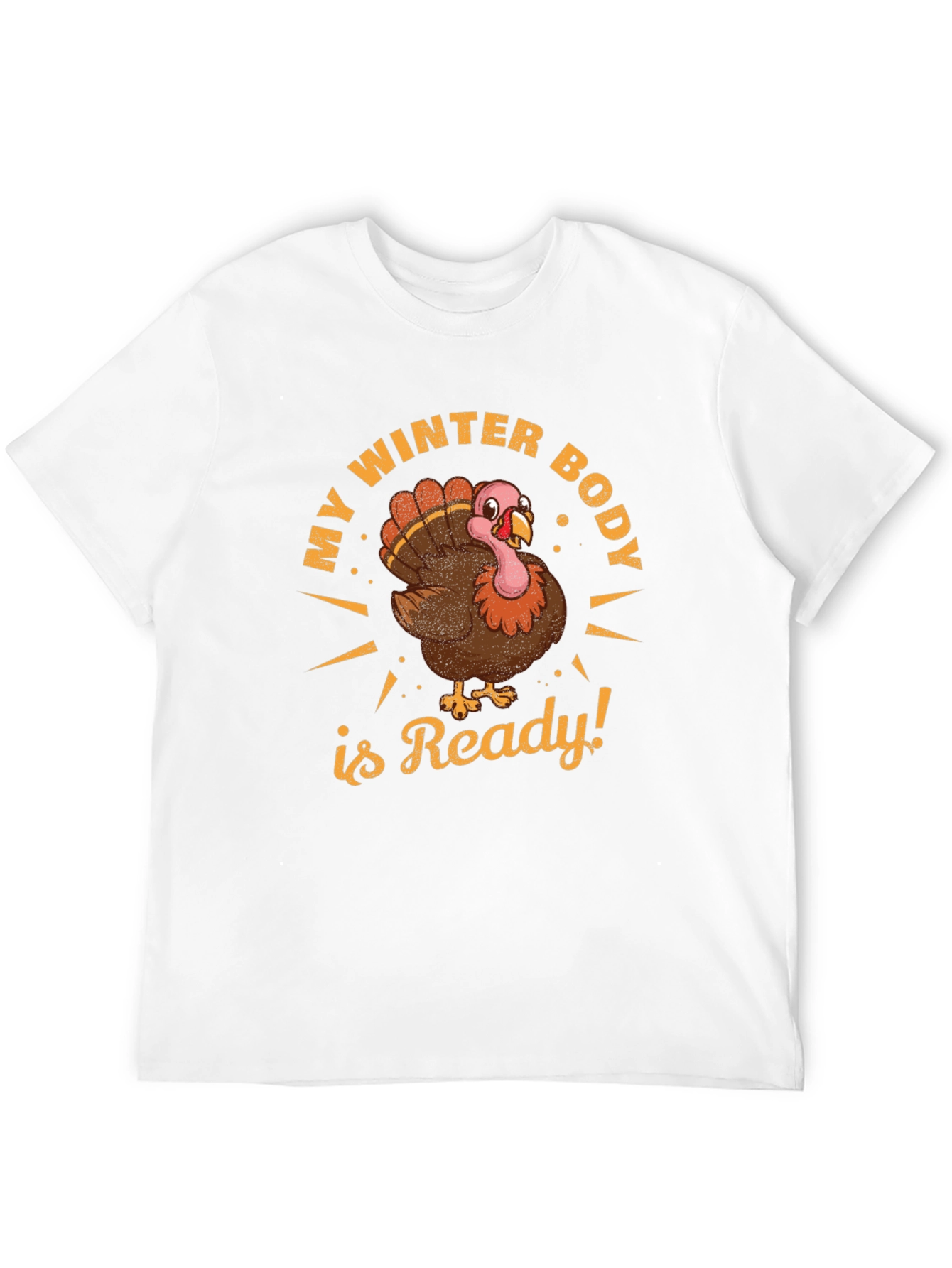 Black My Winter Body Is Ready Turkey T-Shirt view 12