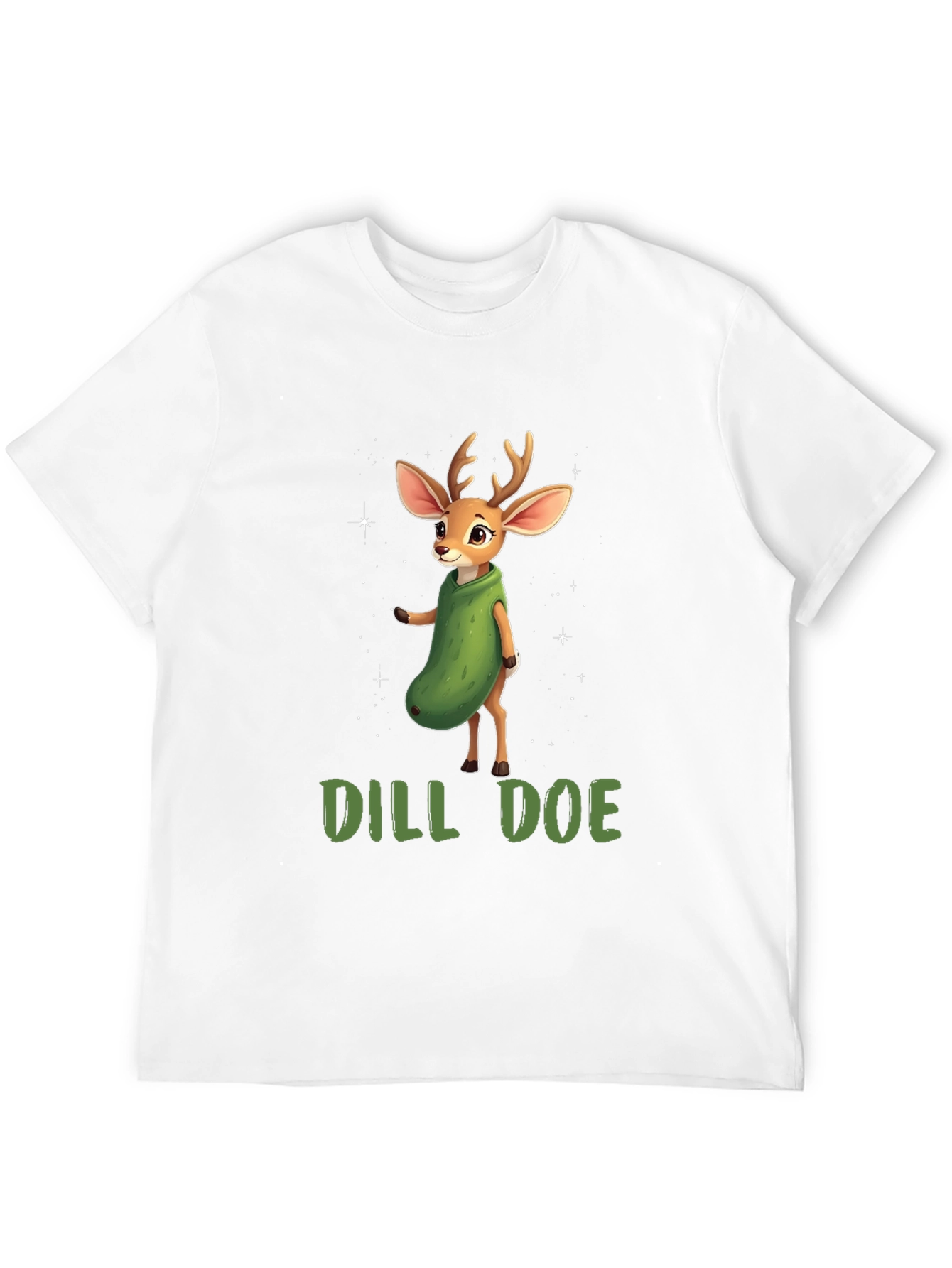 Black Dill Doe Deer Graphic T-Shirt view 12
