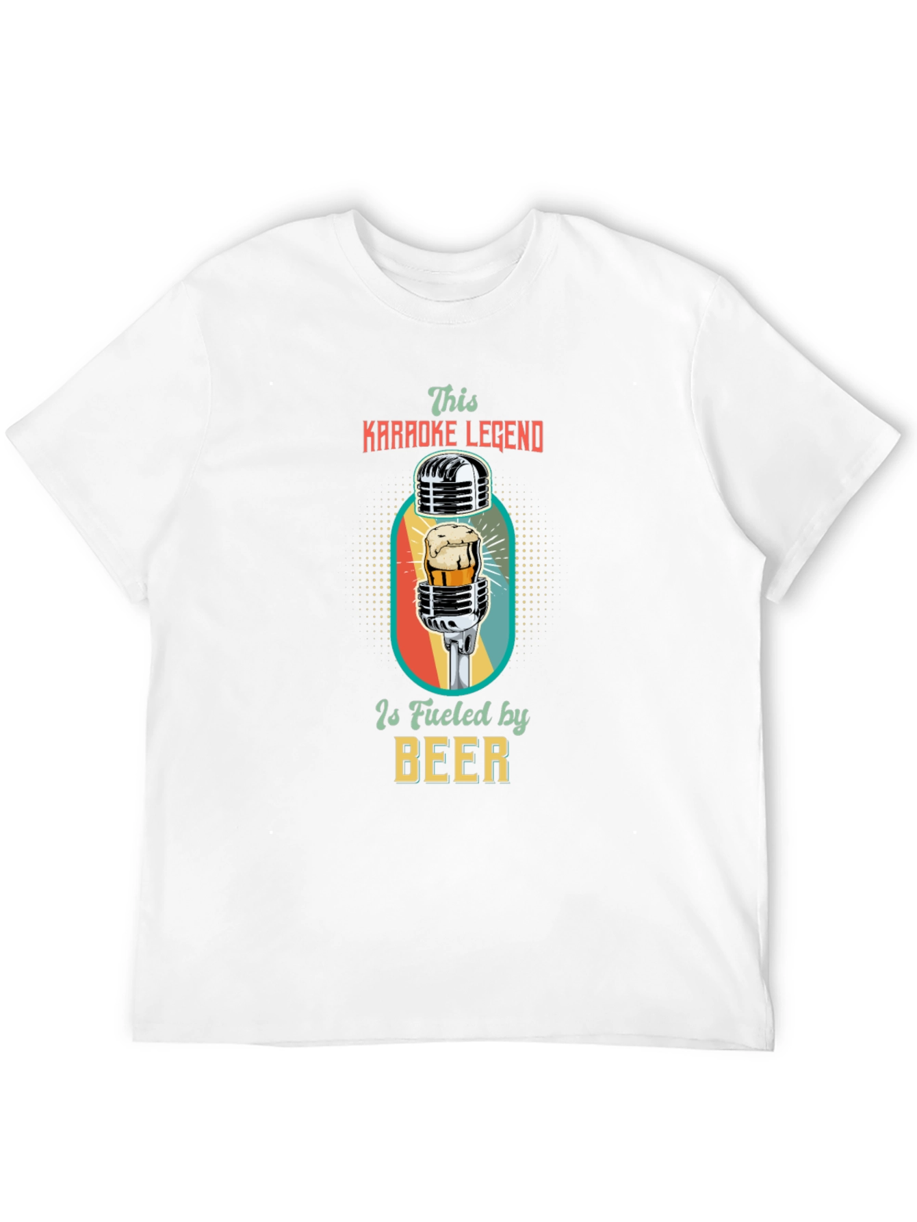 Black Karaoke Legend Beer T-Shirt view 12
