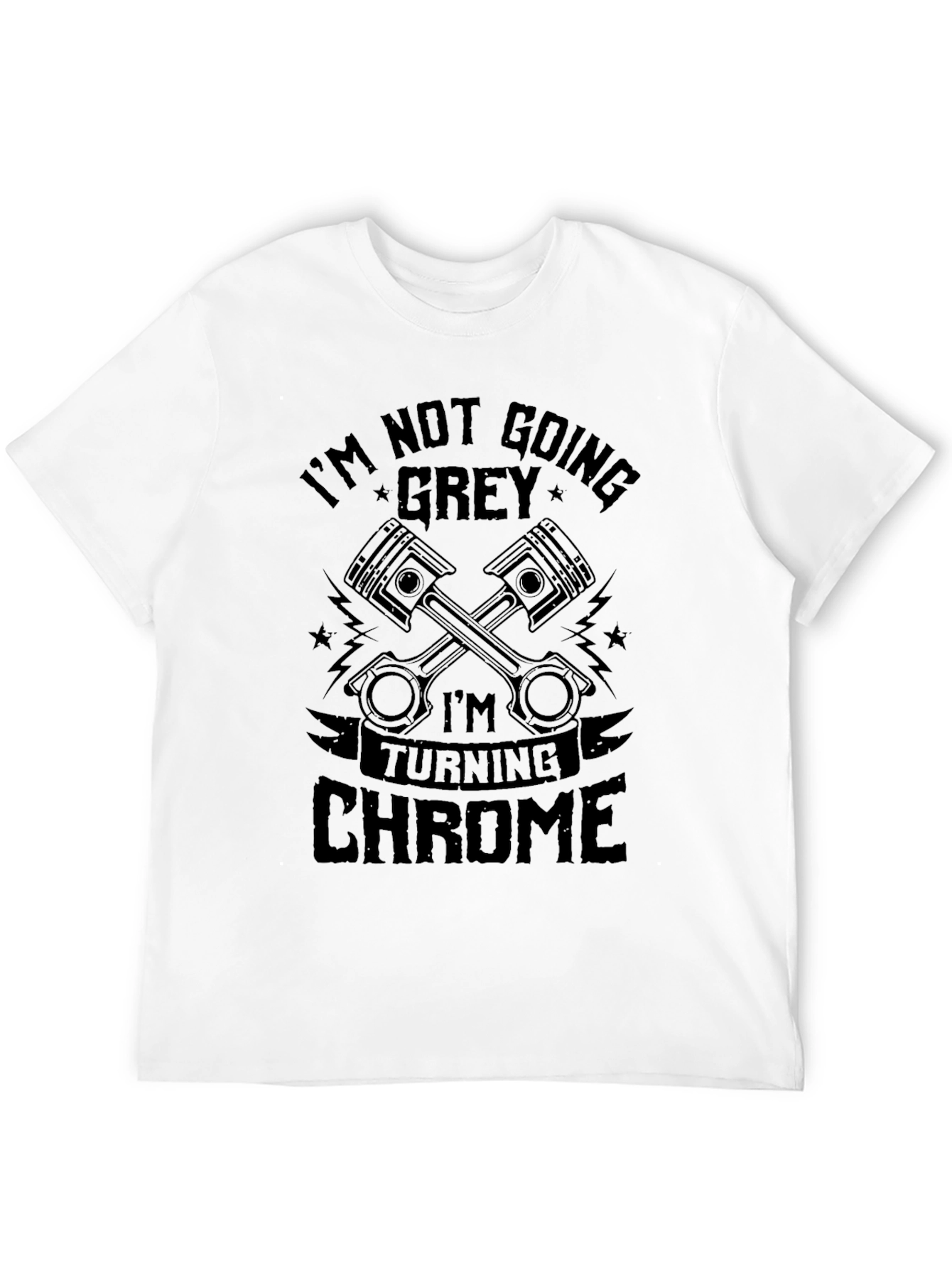 Black I'm Turning Chrome Men's Graphic T-Shirt view 12