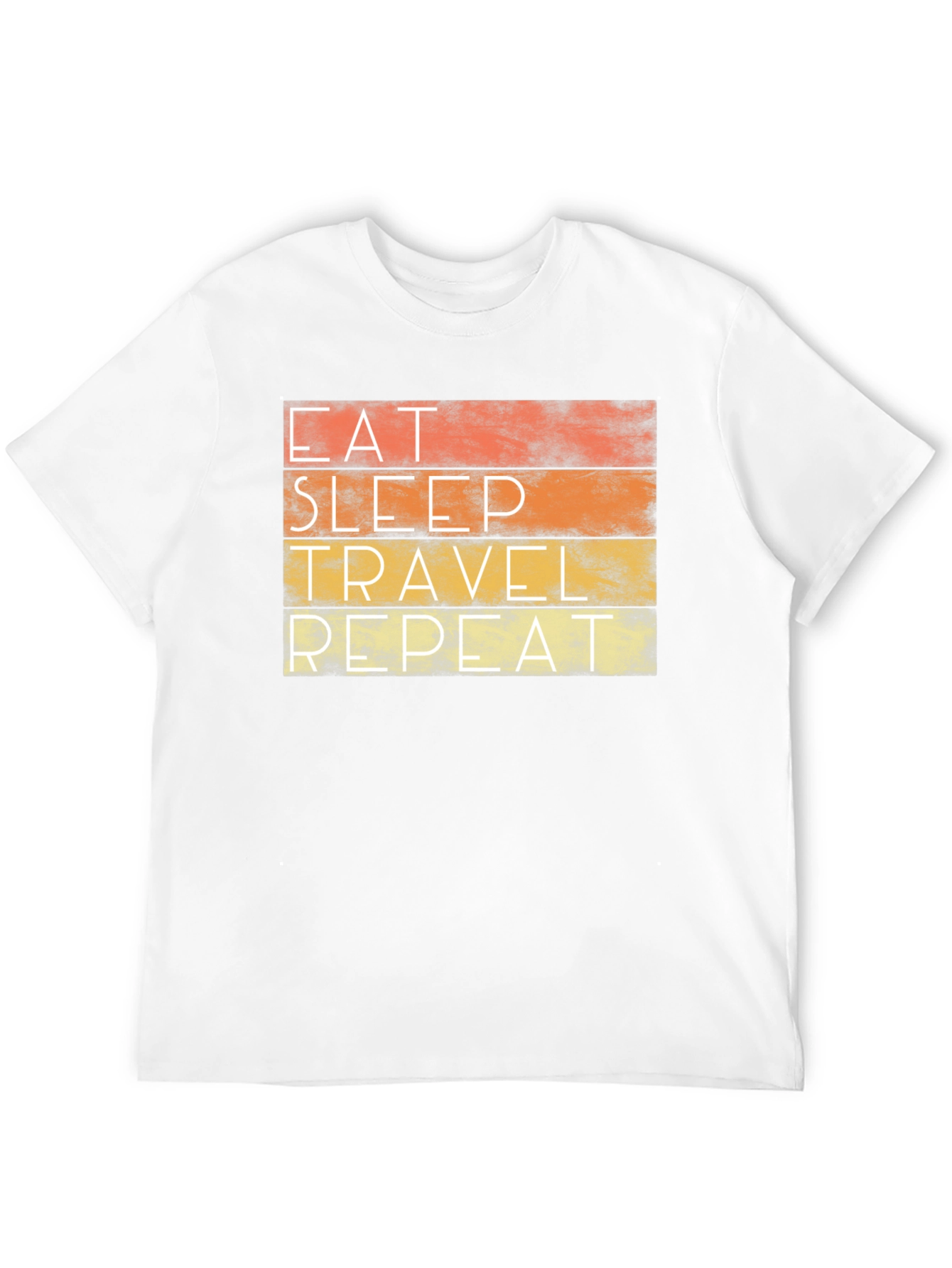 Black Eat Sleep Travel Repeat Graphic Tee view 12