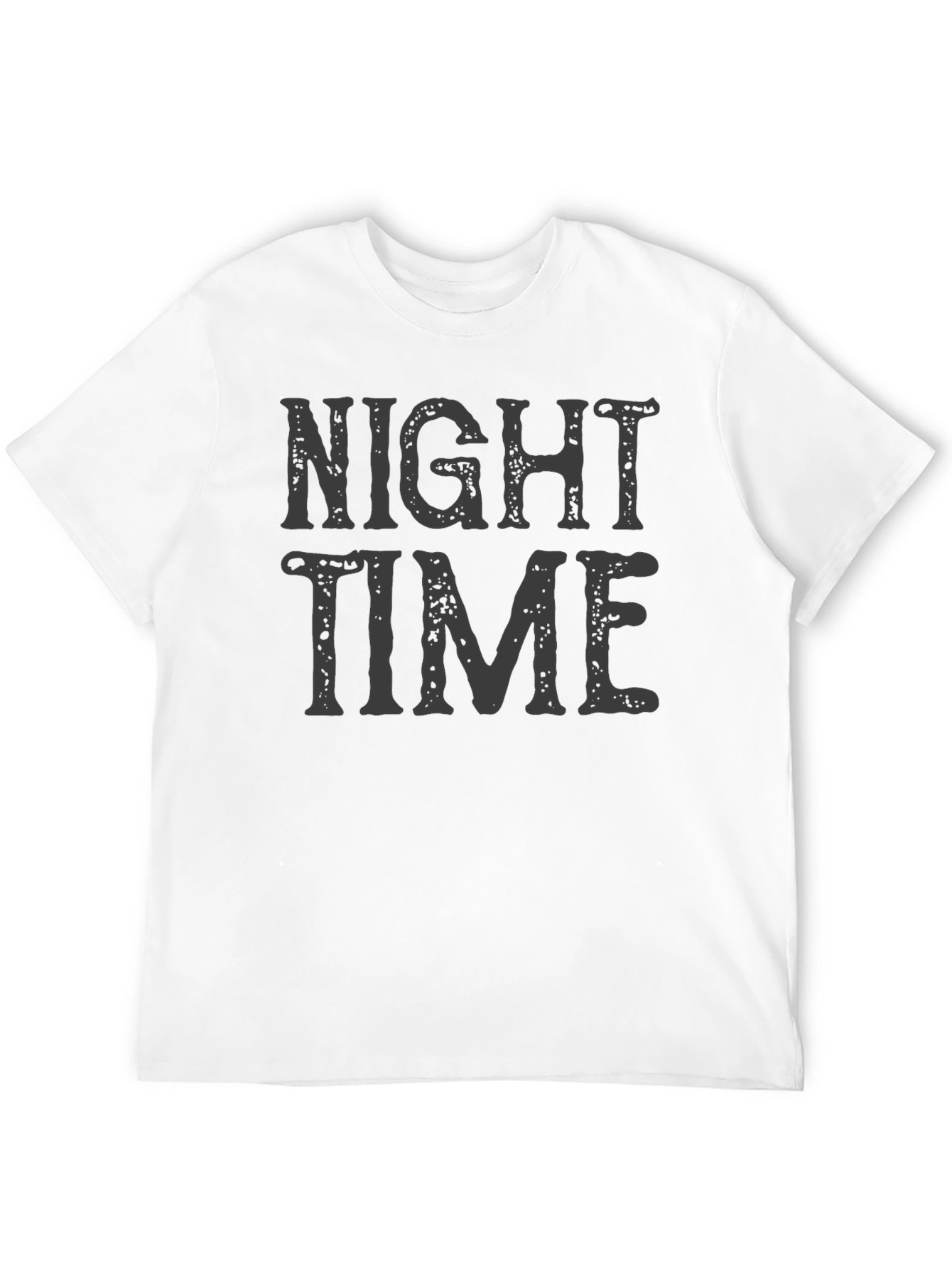 Black Night Time Graphic Print T-Shirt - Casual Wear view 12