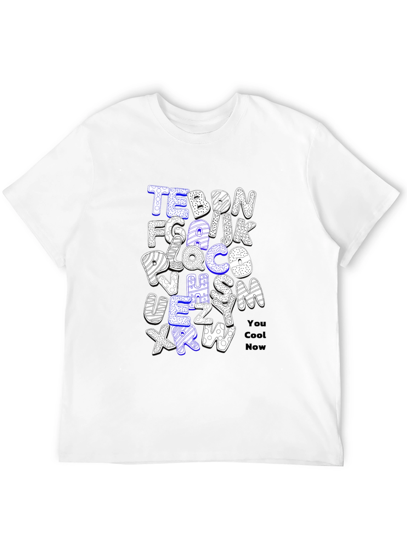 Black Alphabet Letter T-Shirt - You Cool Now view 12