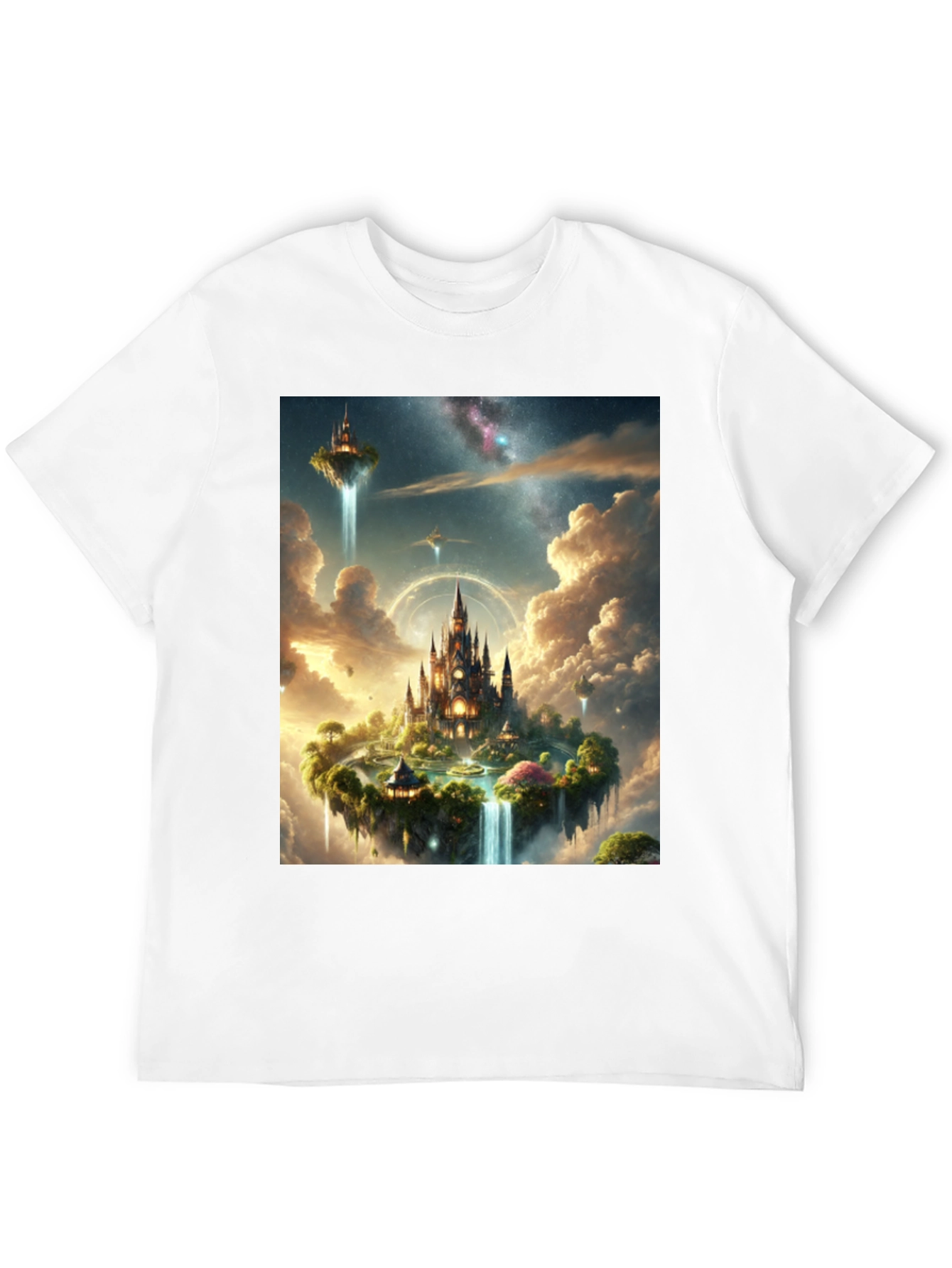 Black Fantasy Island Graphic Tee - Black Cotton Shirt view 12