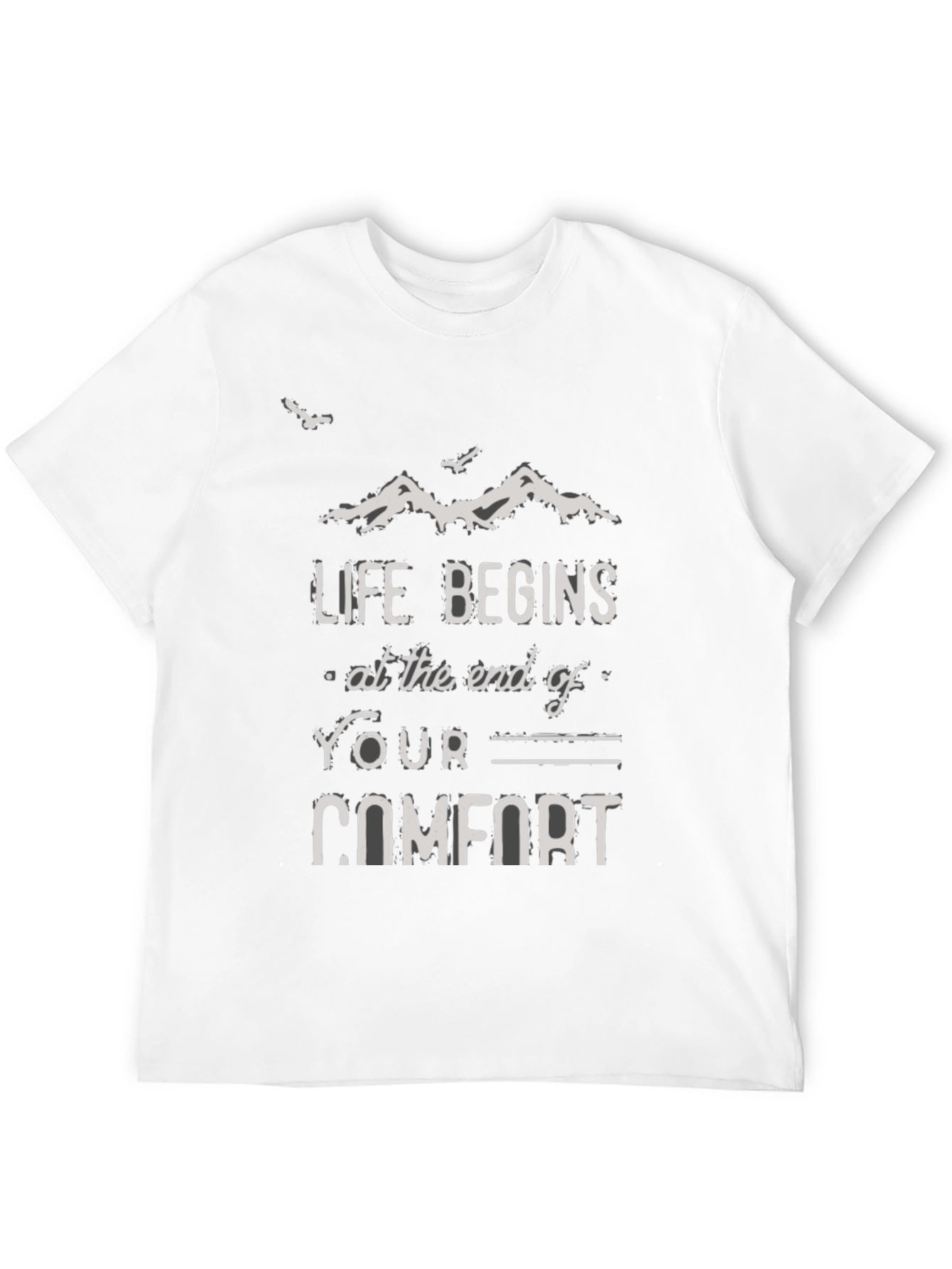 Black Life Begins at the End of Your Comfort T-Shirt view 12