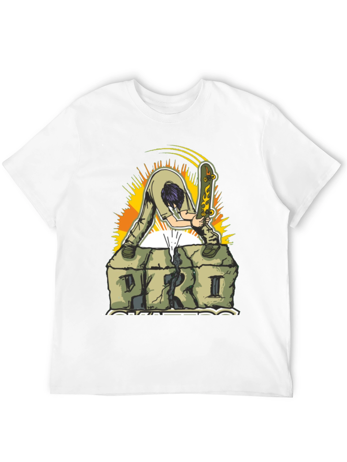 Black Skate Park Graphic Tee - Black Cotton Blend view 12