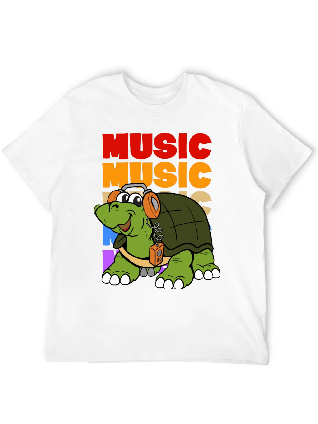 Black Music Turtle Graphic T-Shirt view 12