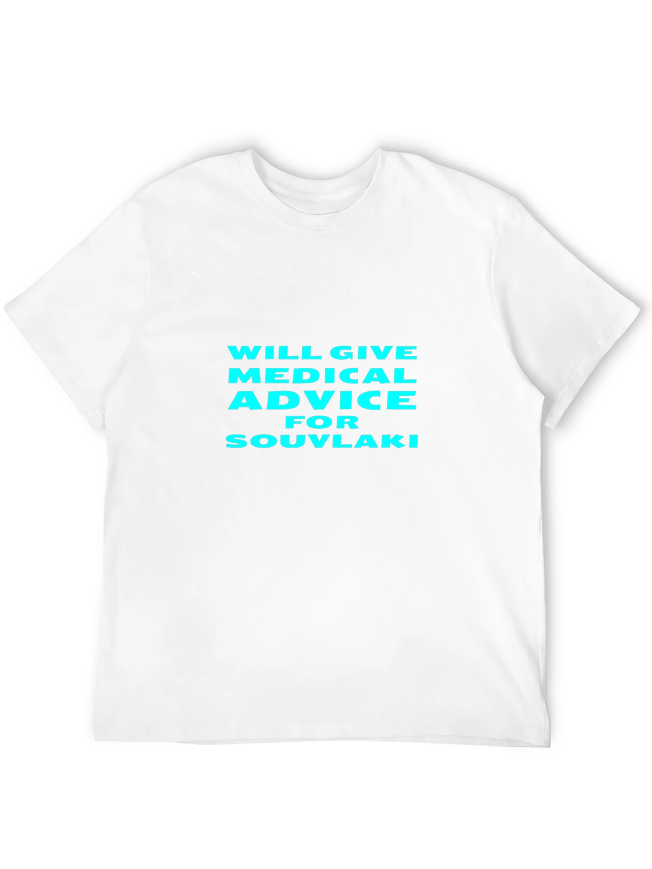 Black Medical Advice for Souvlaki Black T-Shirt view 12