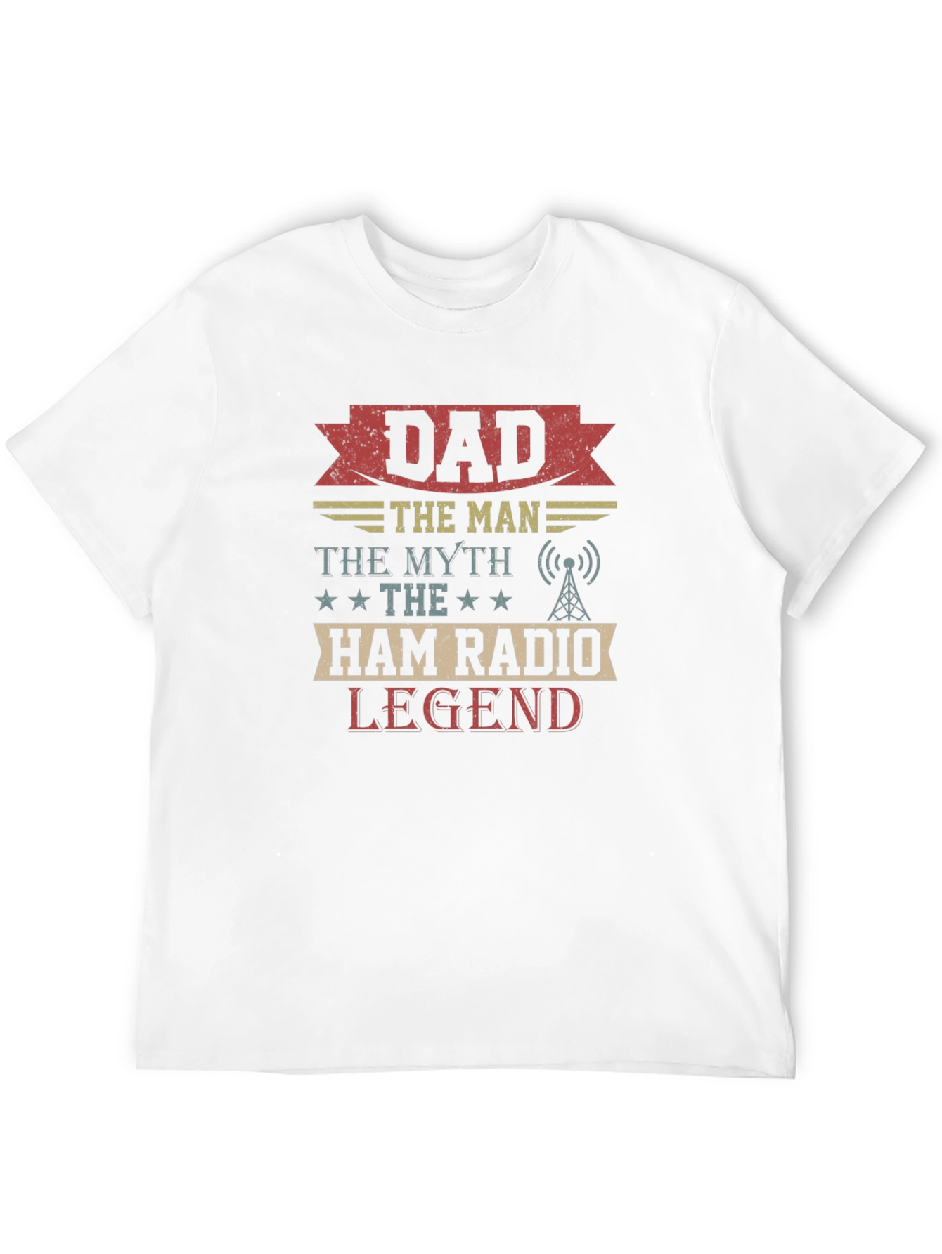 Black Dad Ham Radio Legend T-Shirt view 12