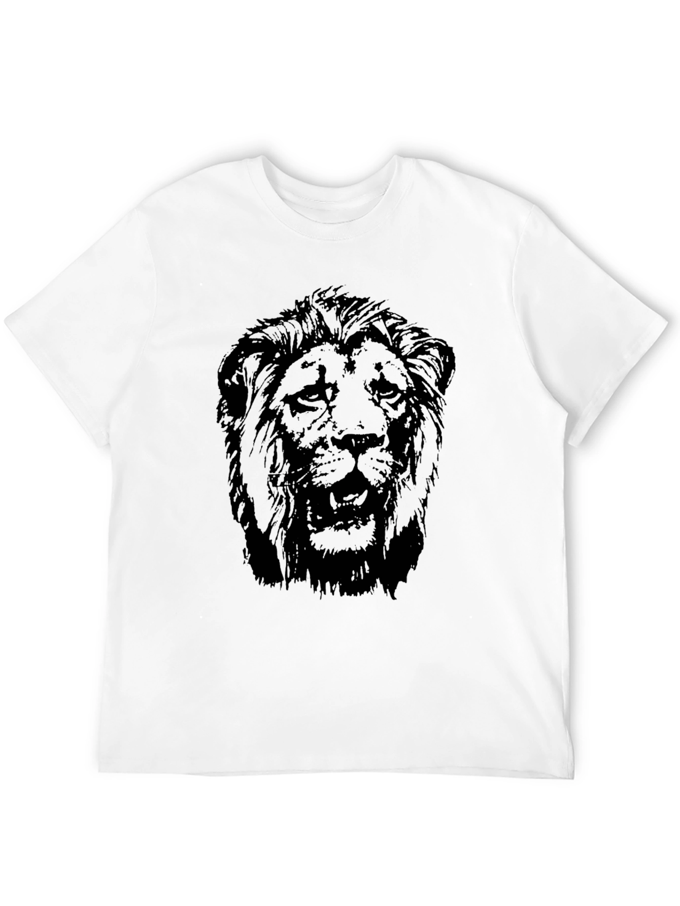 Black Black Lion Graphic Tee - Fierce Style view 12