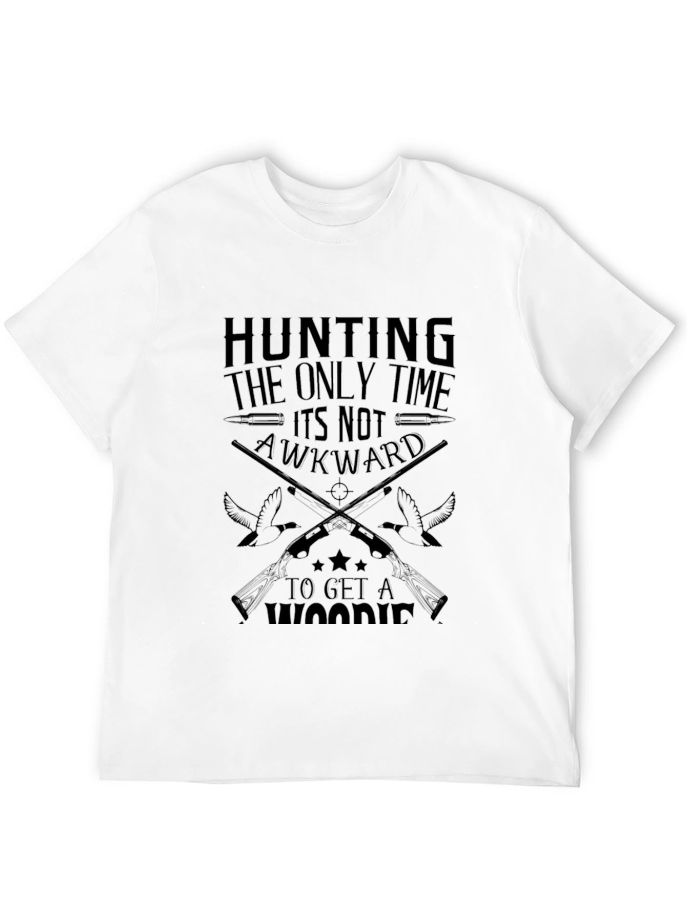 Black Hunting T-Shirt - The Only Time It's Not Awkward view 12