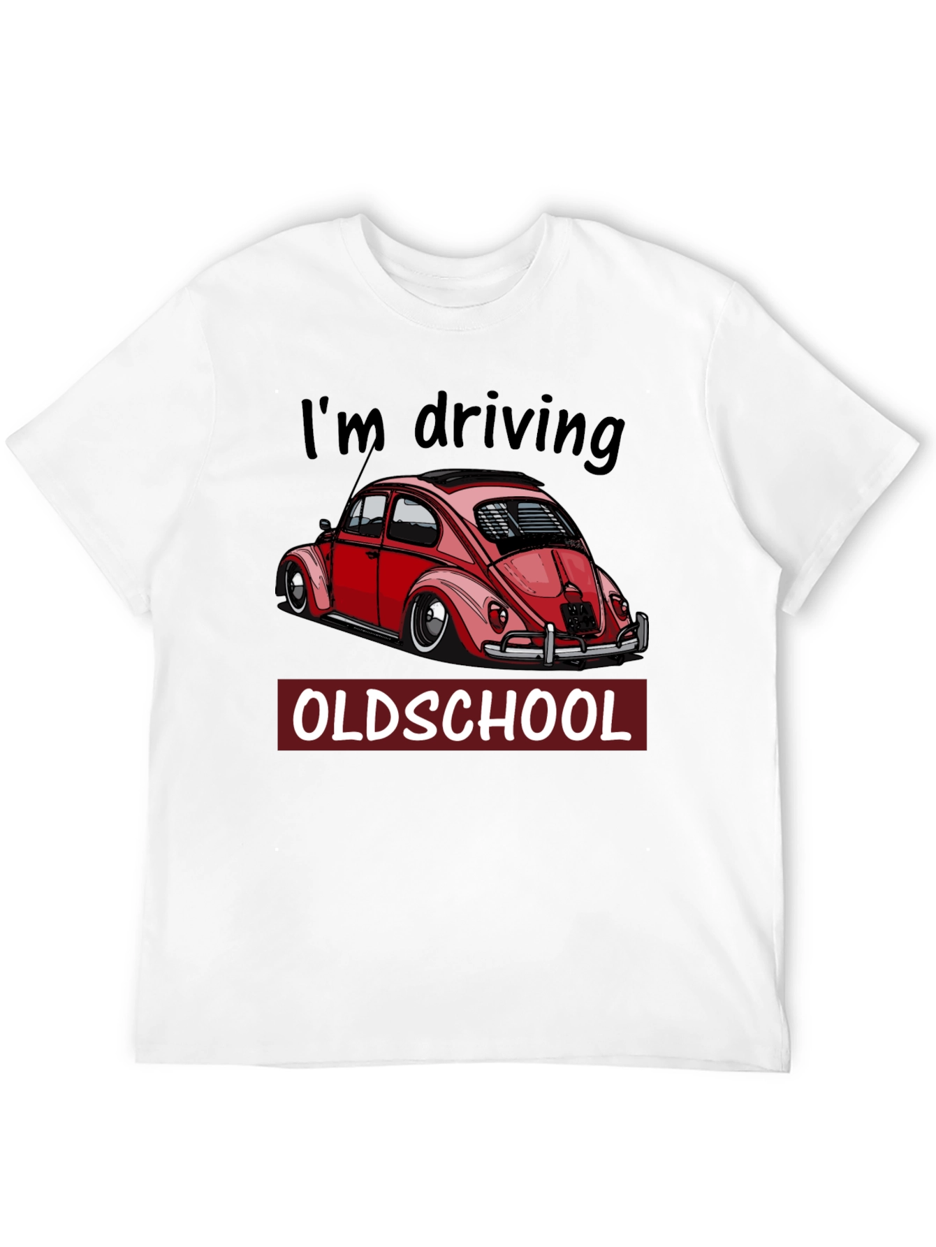 Black I'm Driving Oldschool T-Shirt - Classic Car Tee view 12