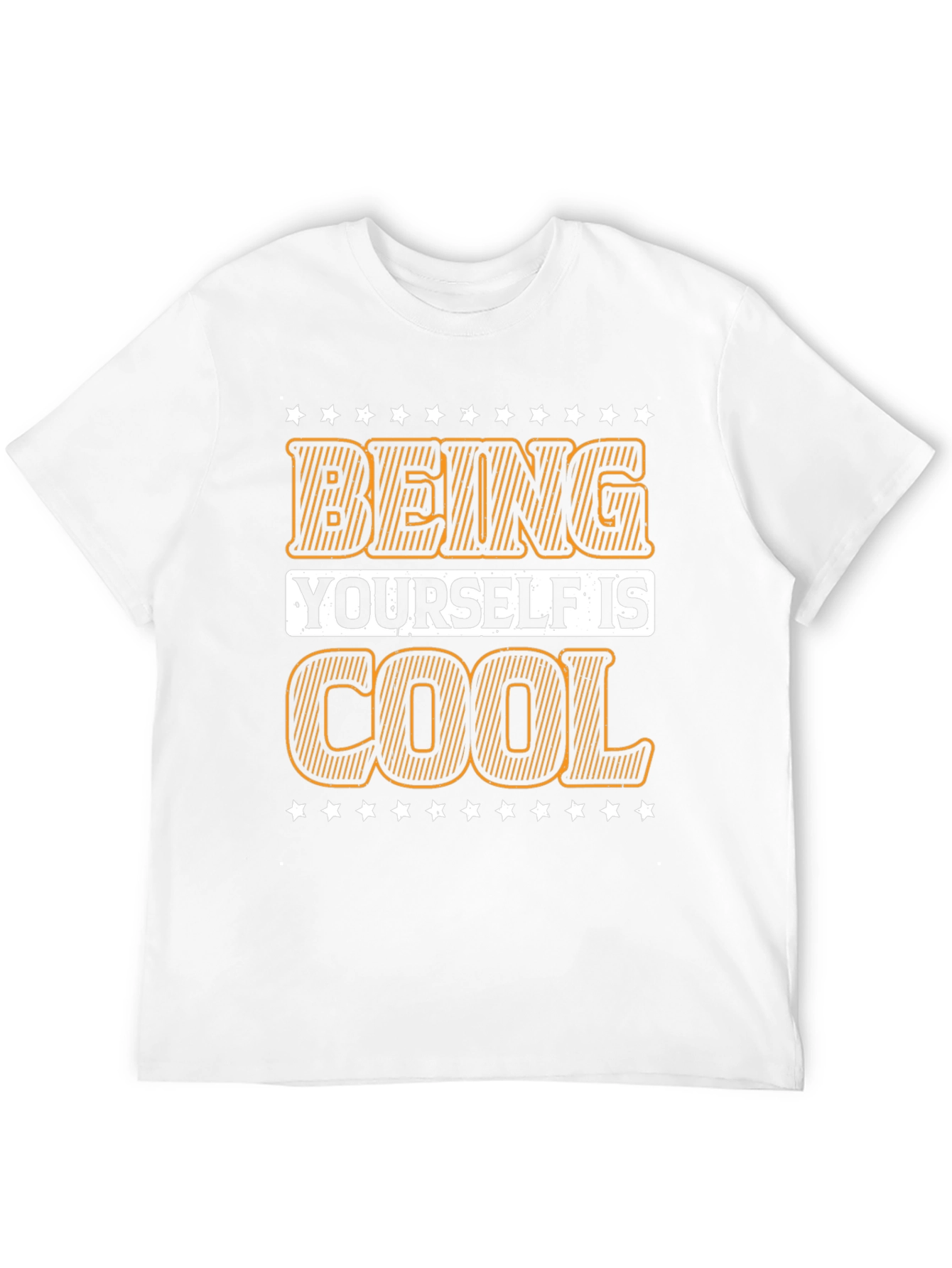 Black Being Yourself is Cool Black Graphic Tee view 12