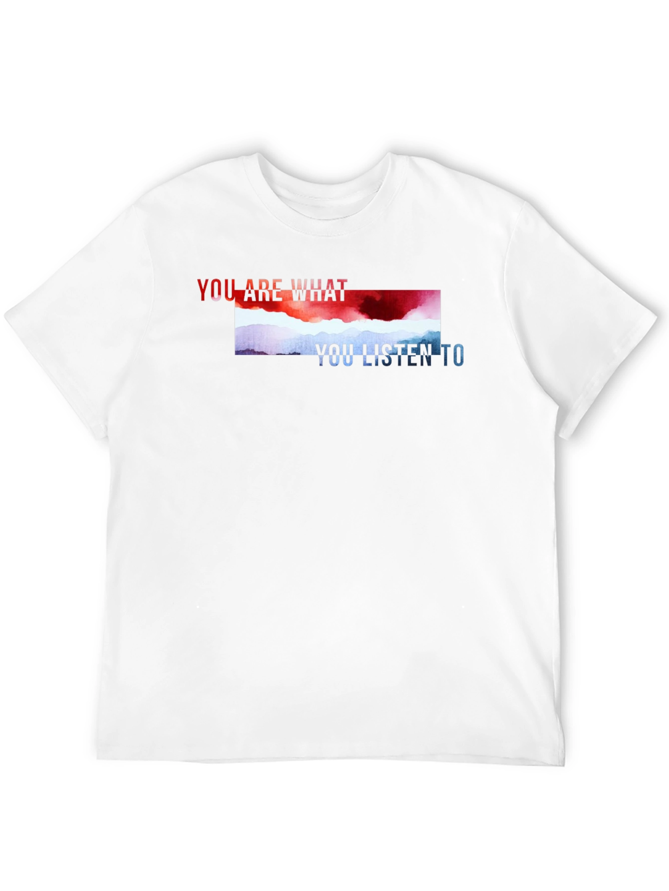 Black You Are What You Listen To Graphic Tee view 12