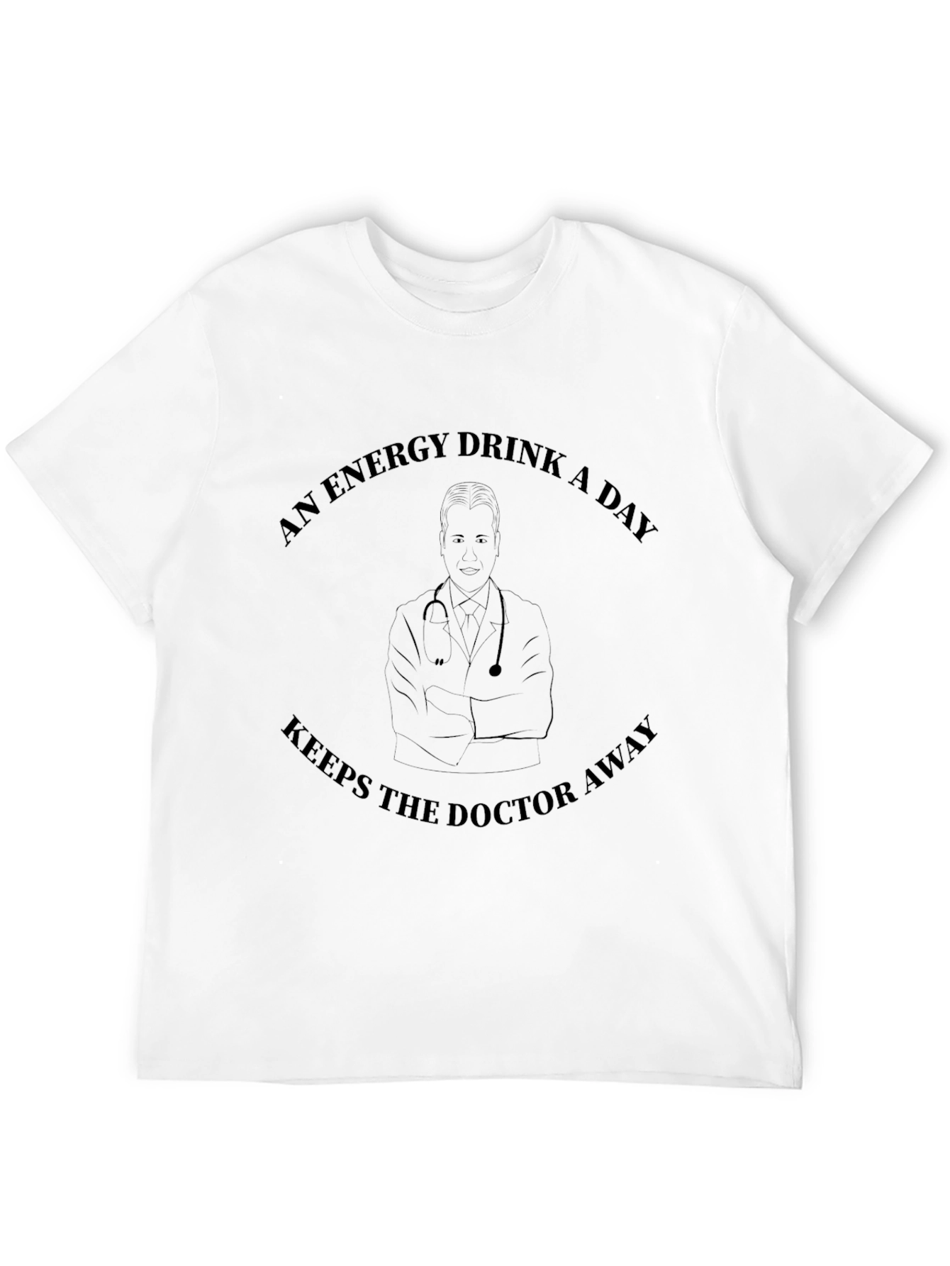 Black Energy Drink Doctor Graphic T-Shirt view 12