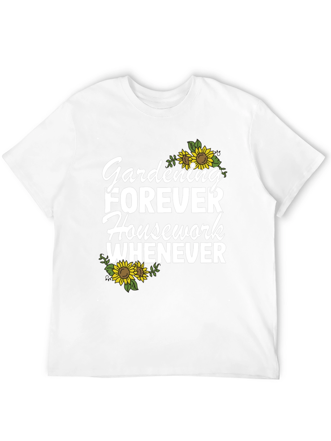 Black Gardening Forever T-Shirt view 12
