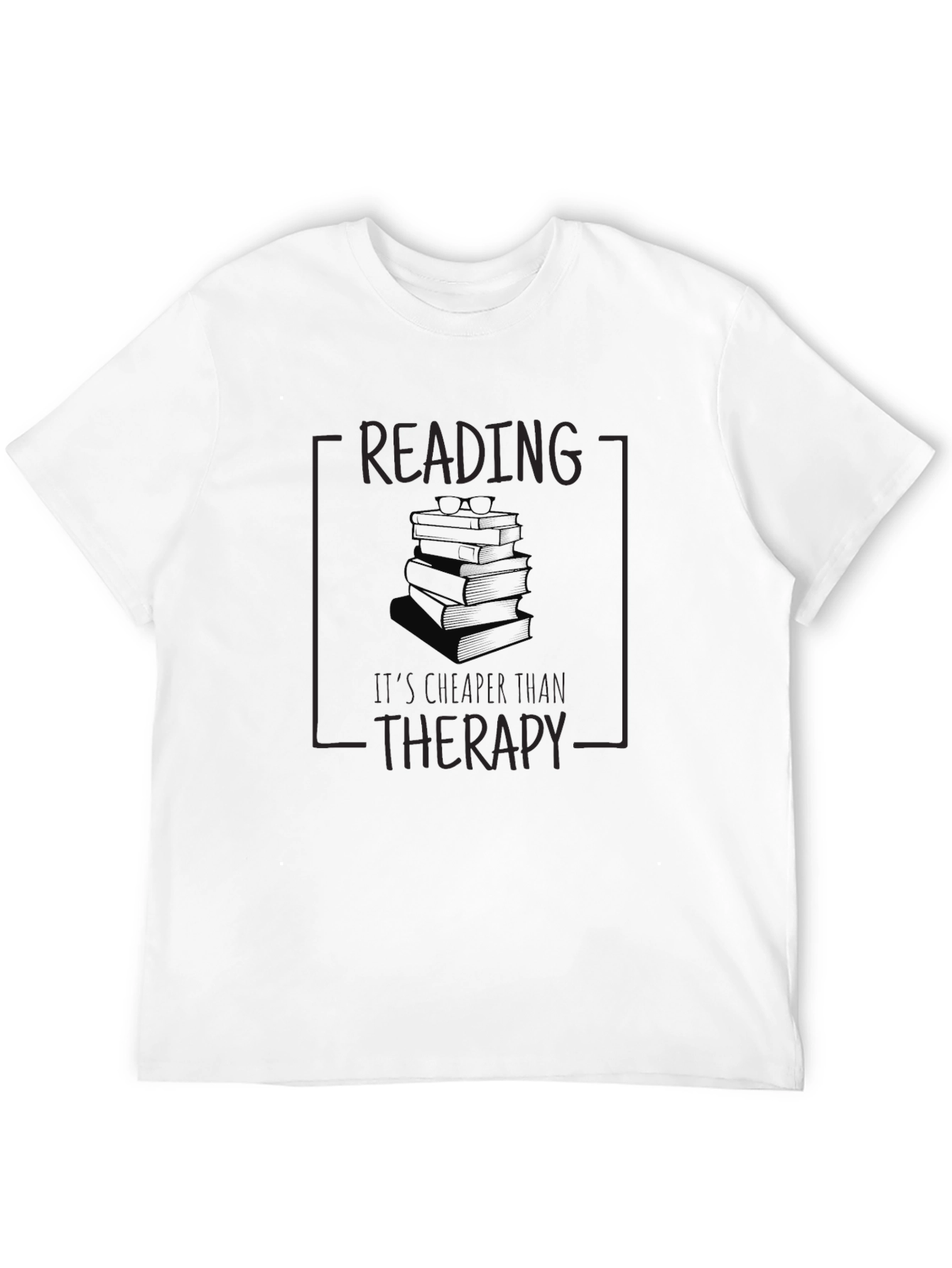 Black Reading Is Cheaper Than Therapy T-Shirt view 12
