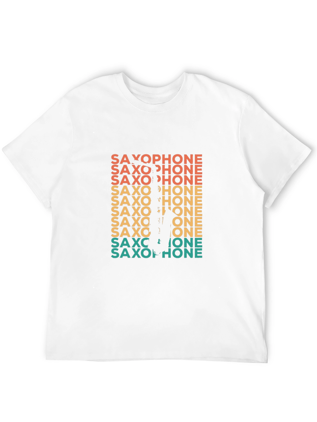 Black Retro Saxophone Player Graphic Tee view 12