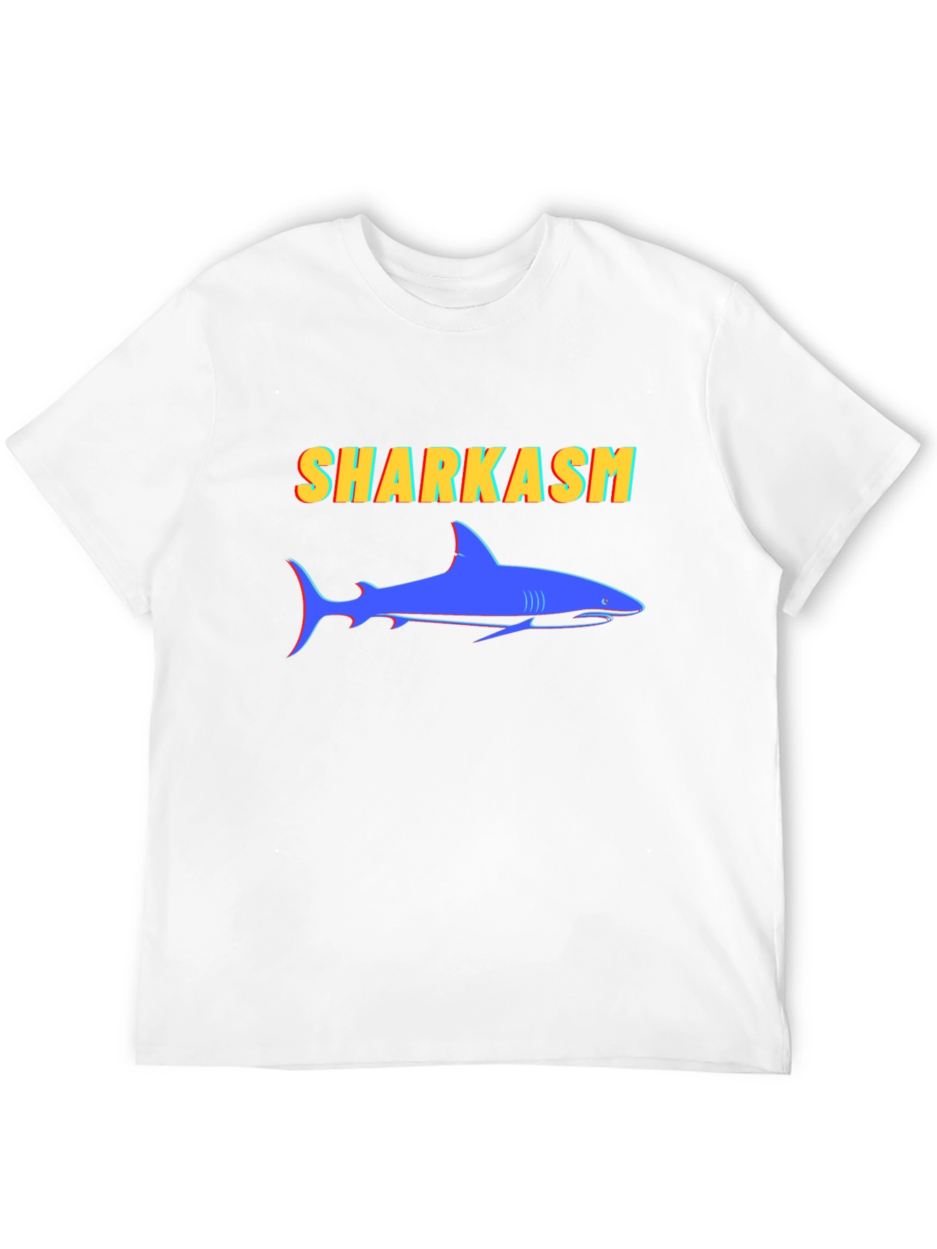 Black Sharkasm Graphic Tee - Funny Shark T-Shirt view 12