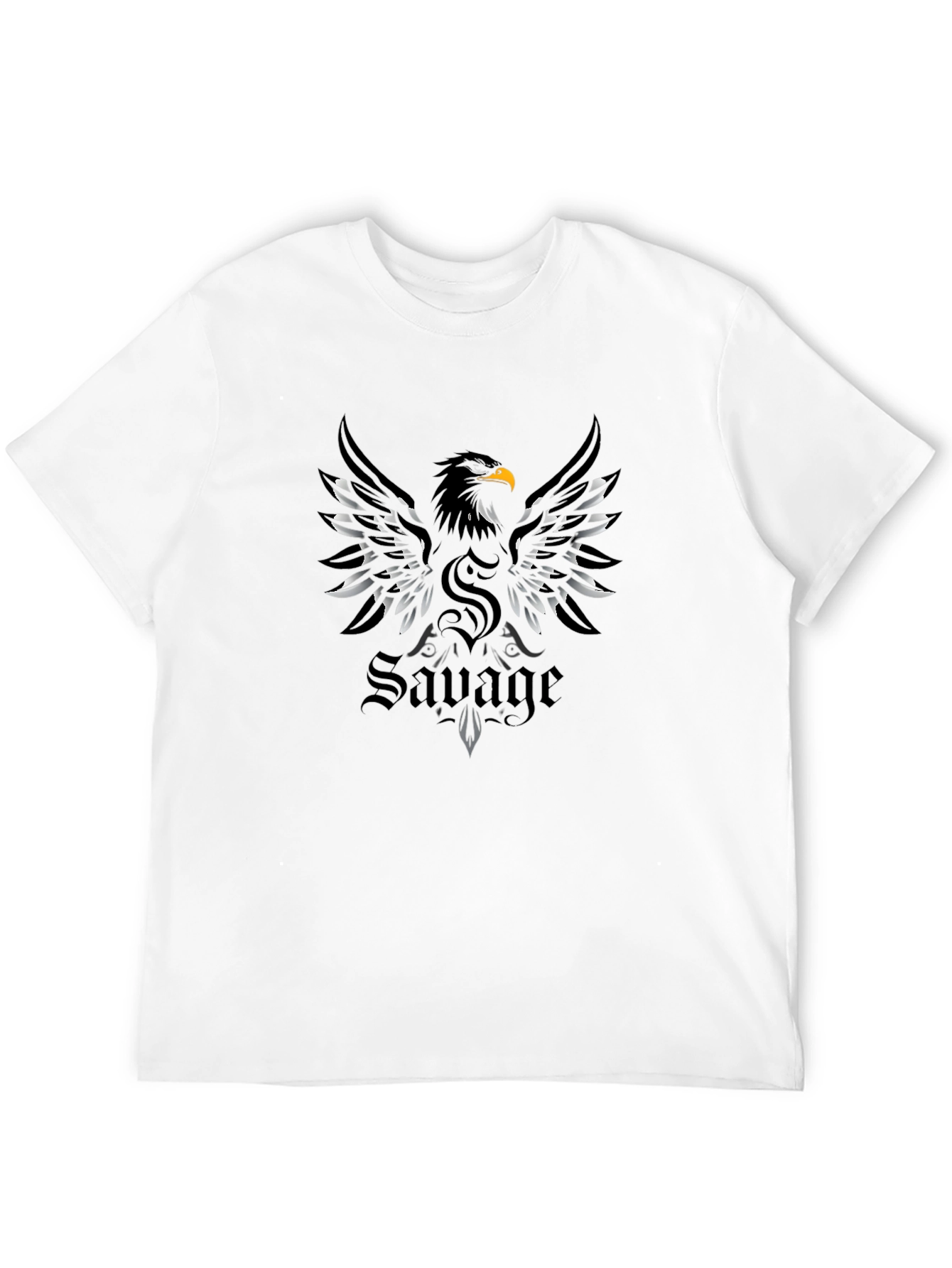 Black Savage Eagle Graphic T-Shirt | Bold Design view 12