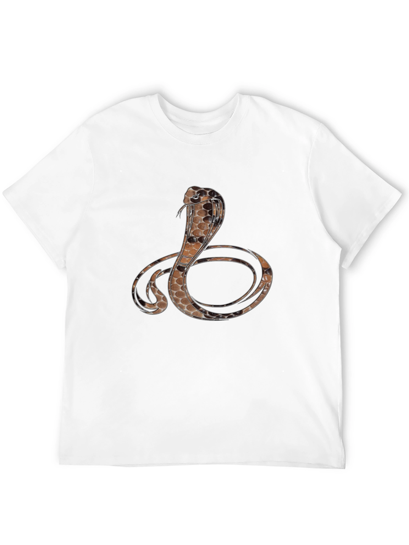 Black Cobra Graphic Print Black T-Shirt view 12