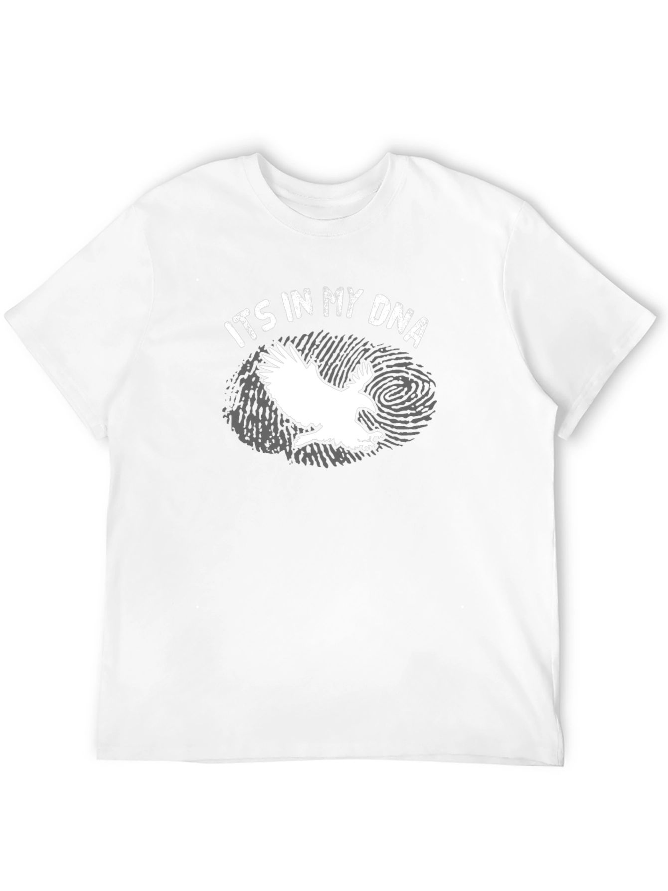 Black Its In My DNA Eagle Graphic Tee - Black Cotton T-Shirt view 12