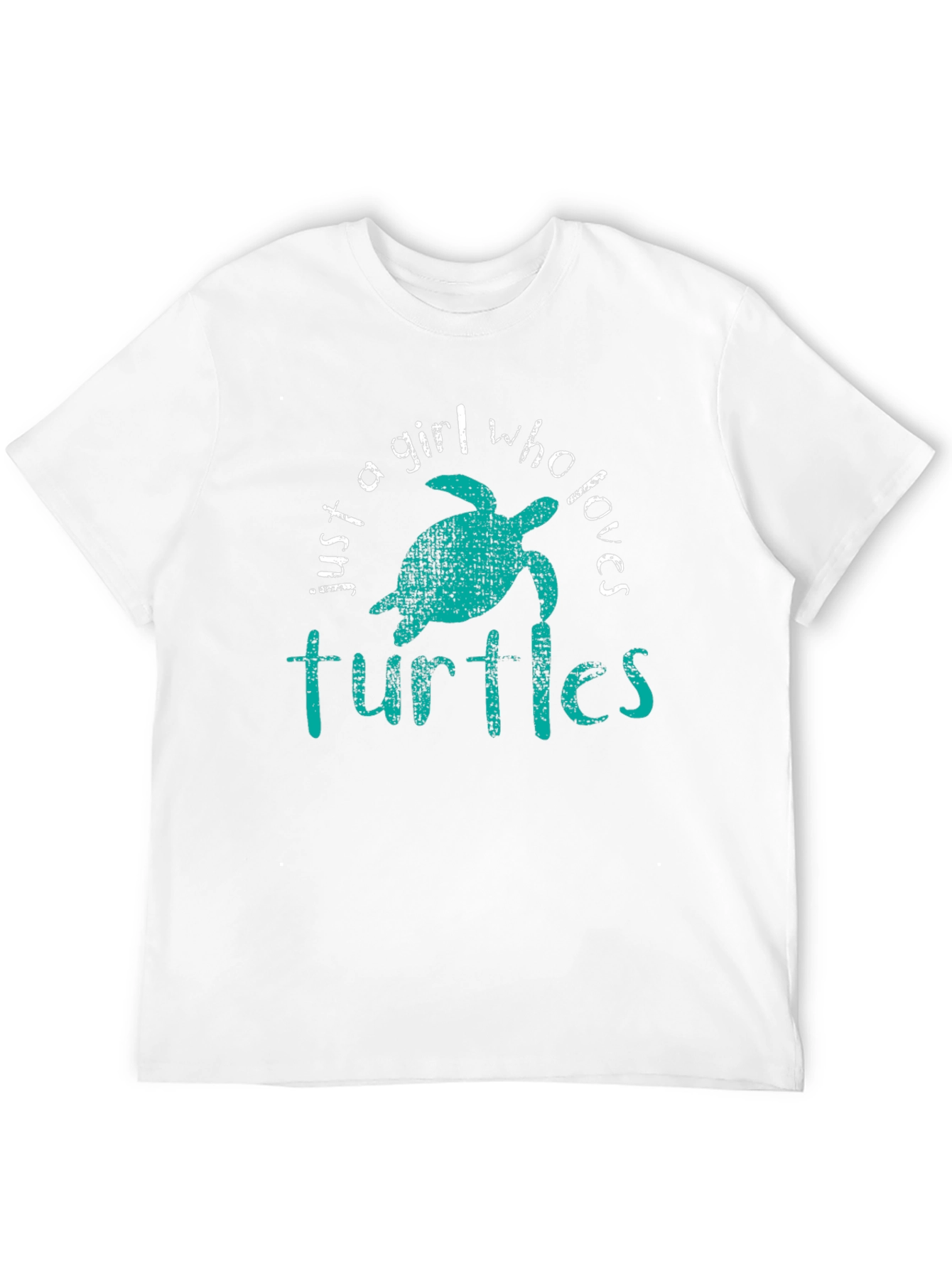 Black Just A Girl Who Loves Turtles Graphic Tee view 12