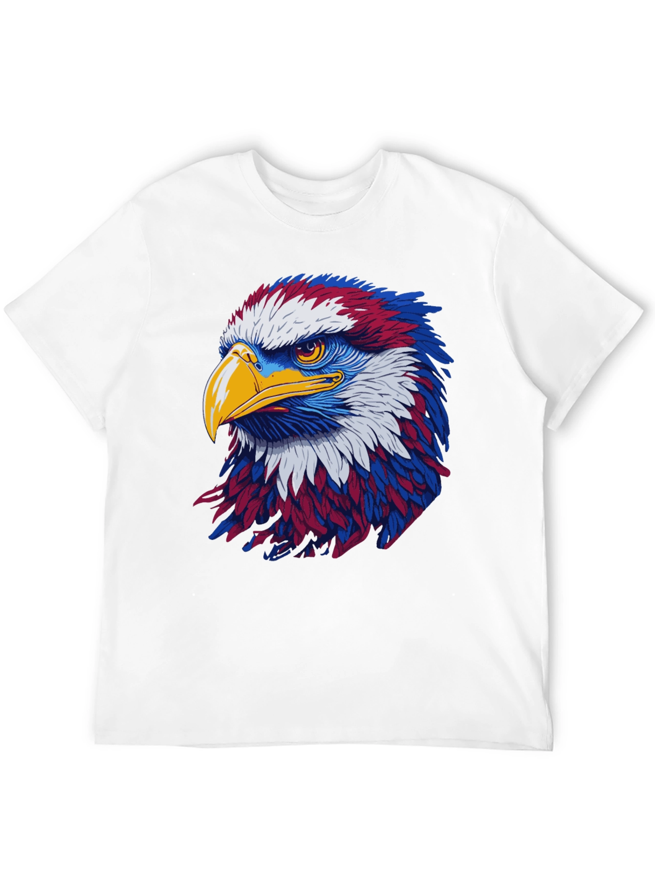 Black Patriotic Eagle Graphic Black T-Shirt view 12