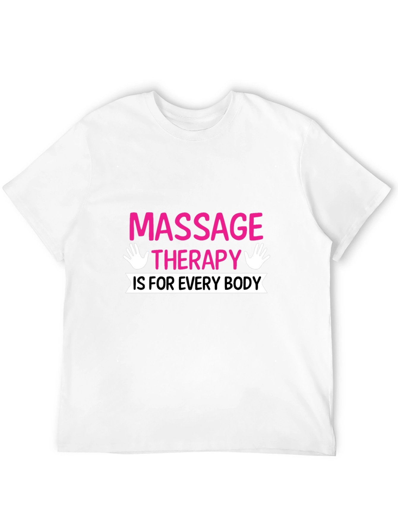 Black Massage Therapy T-Shirt - Unisex Graphic Tee view 12