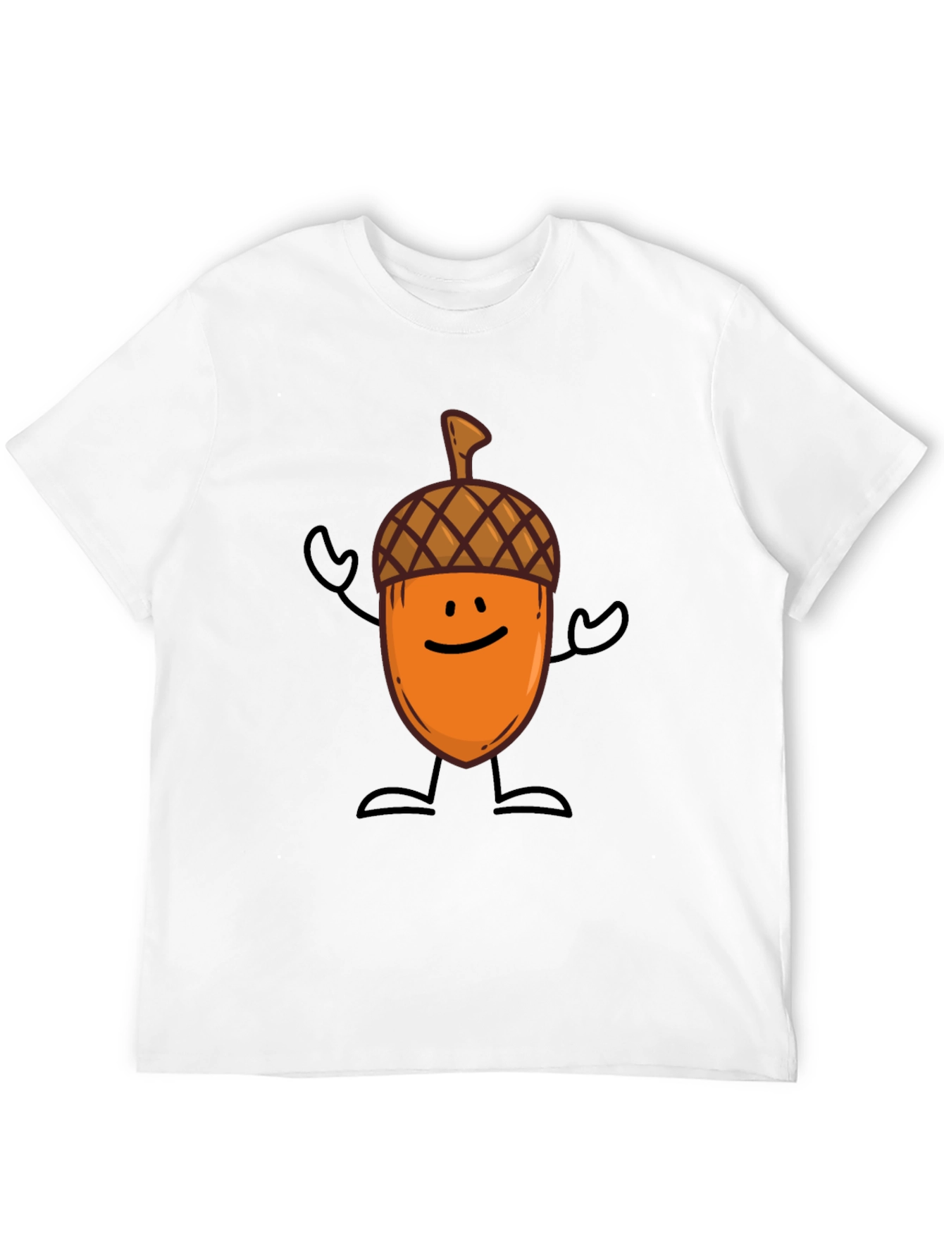Black Acorn Cartoon Graphic Tee - Fun & Unique Style view 12