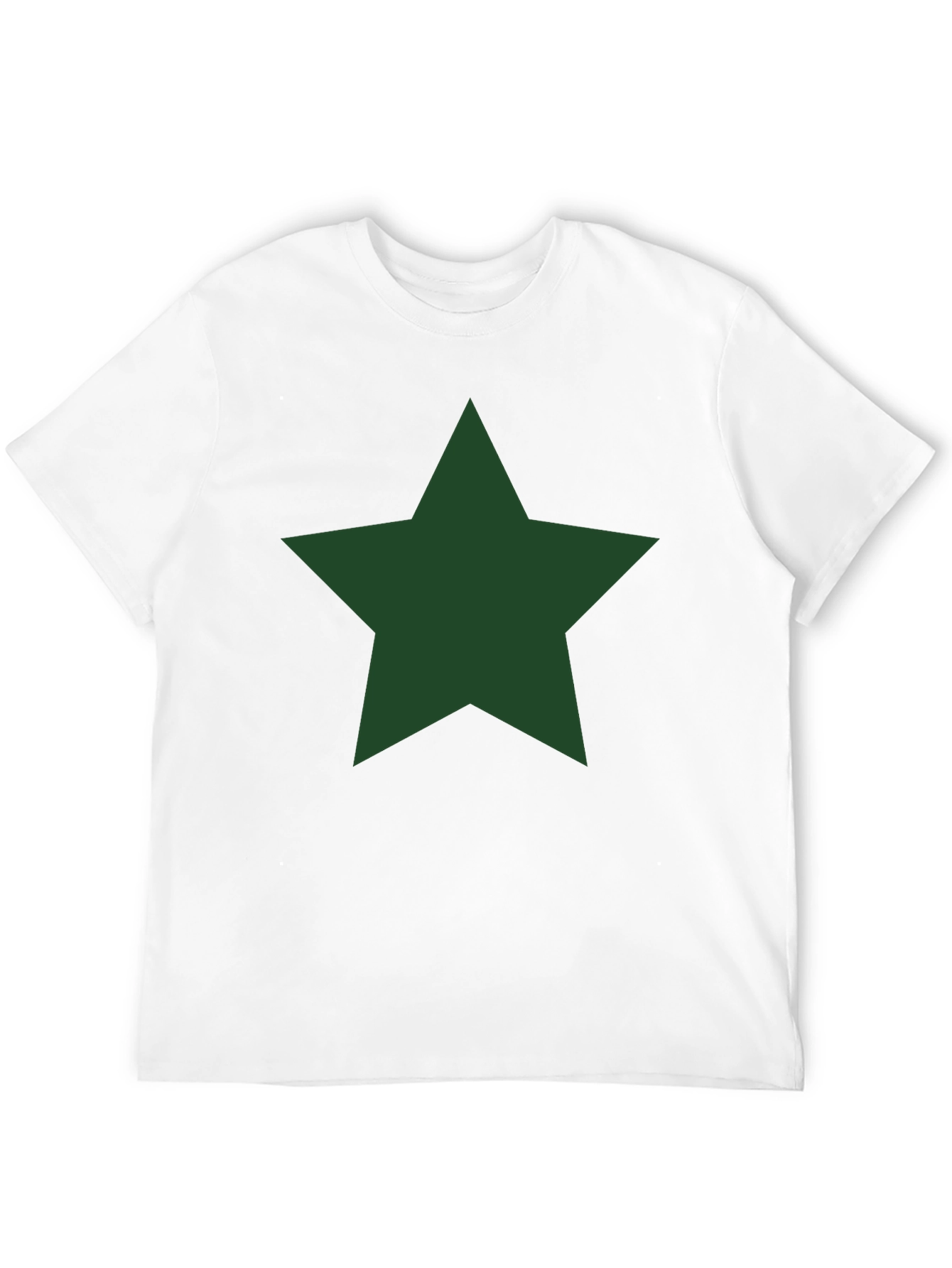 Black Star Graphic Tee - Classic Crew Neck Black T-Shirt view 12