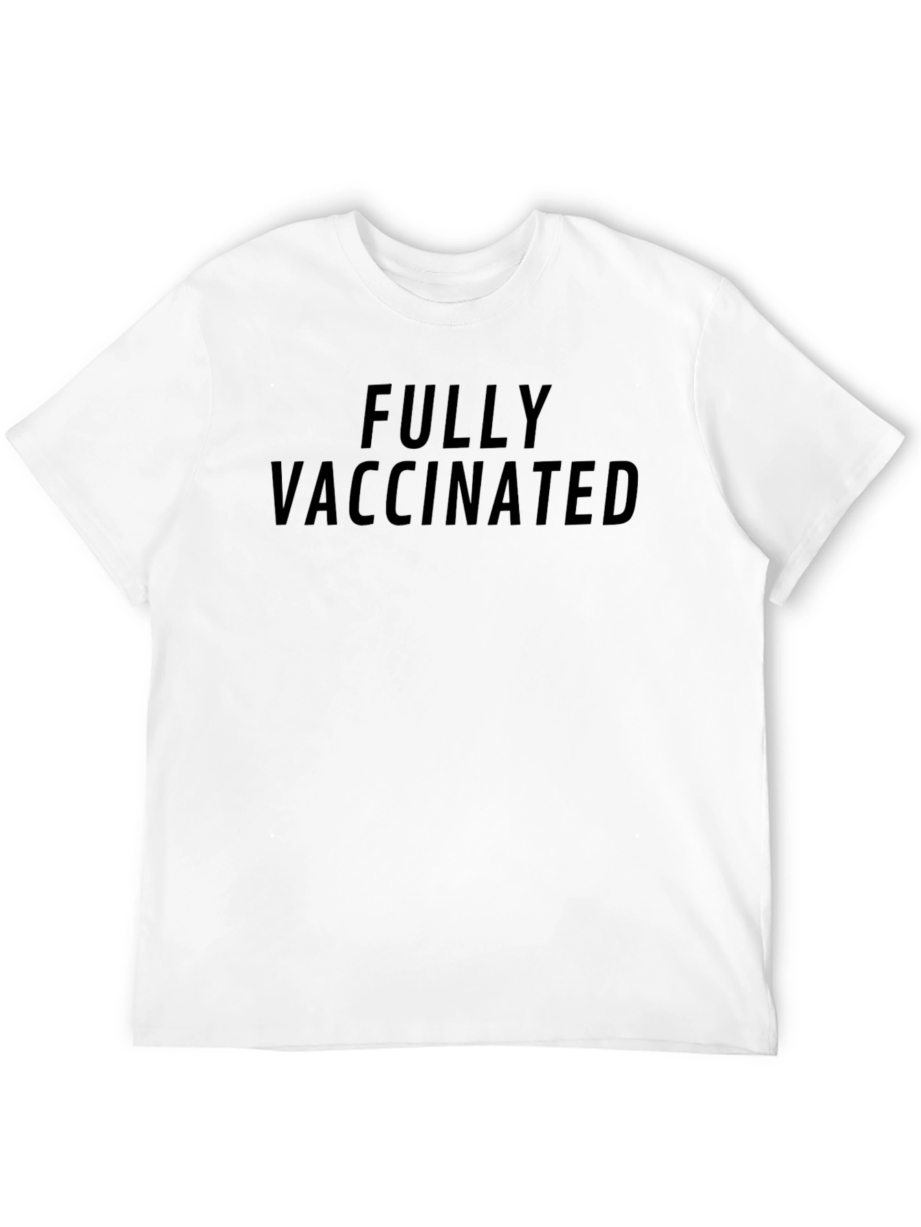 Black Fully Vaccinated T-Shirt - Premium Quality Cotton view 12
