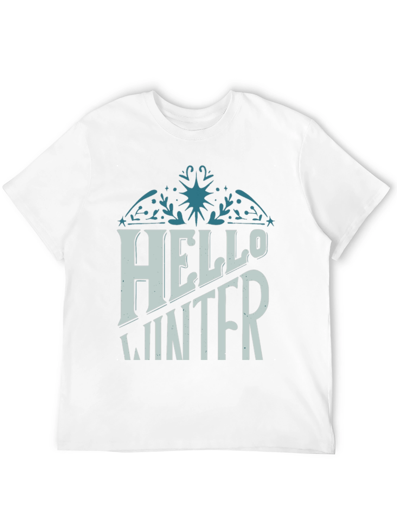 Black Hello Winter Graphic Tee view 12