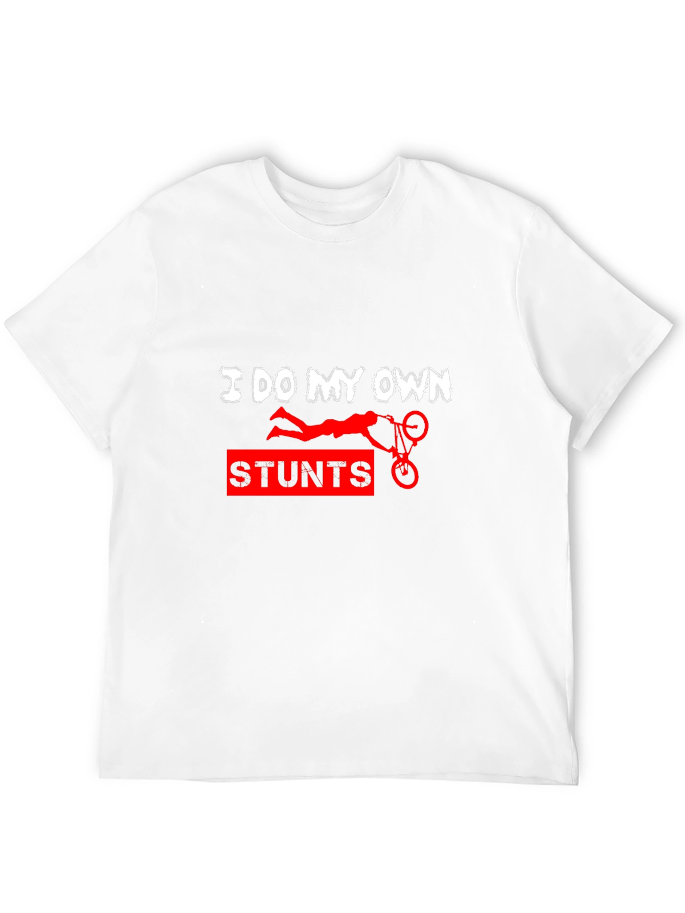 Black I Do My Own Stunts Funny Graphic Tee view 12