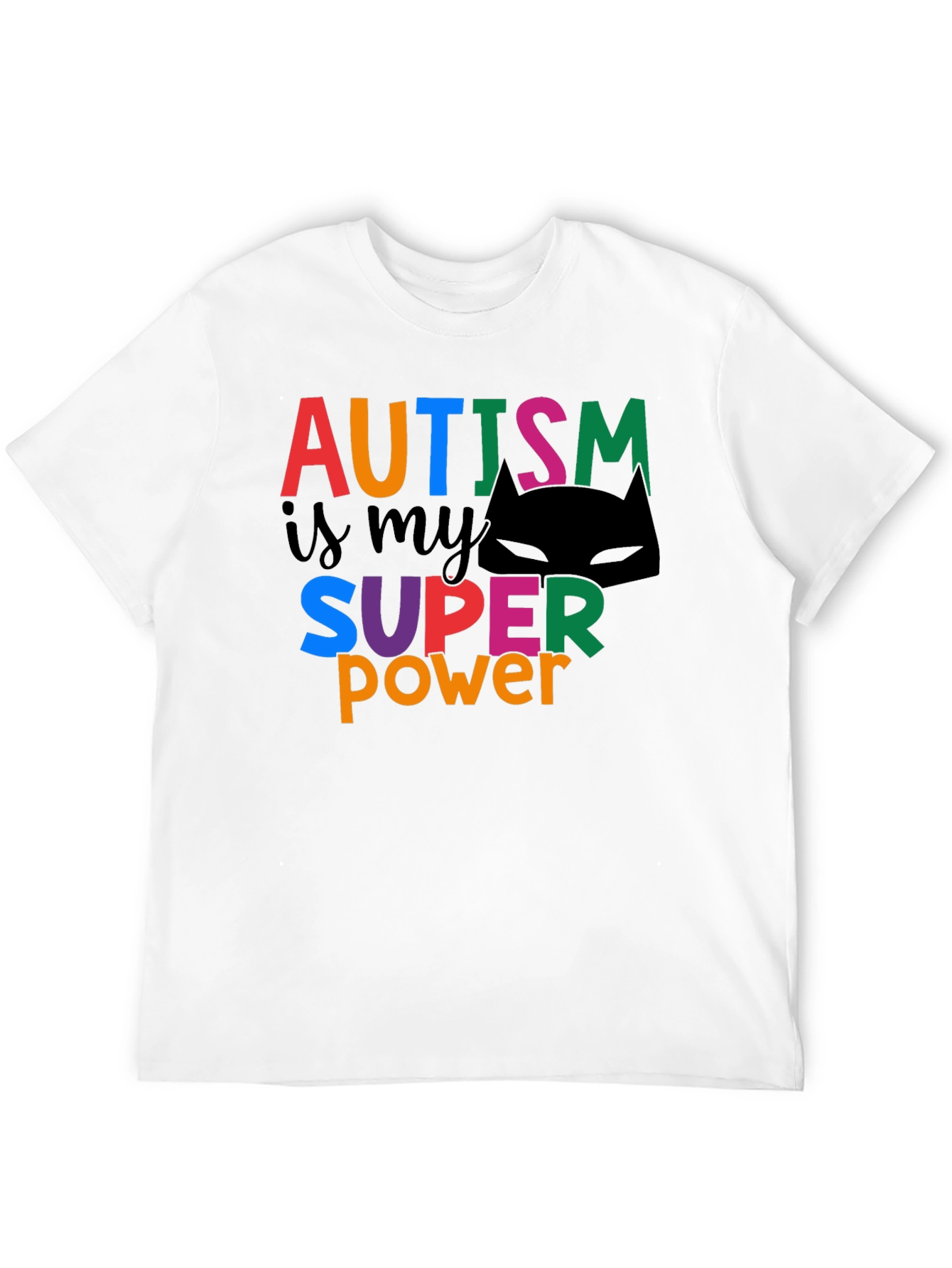 Black Autism is My Superpower T-Shirt - Black view 12