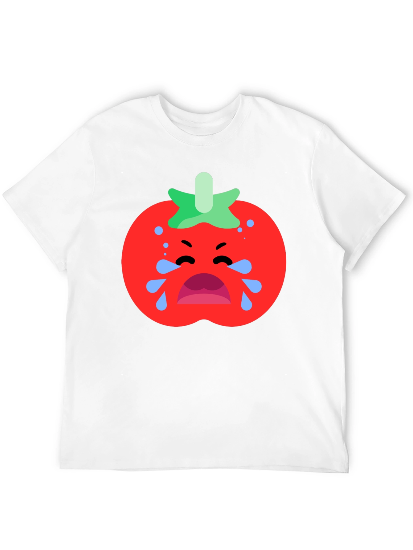 Black Crying Tomato Graphic Tee - Black Cotton T-Shirt view 12