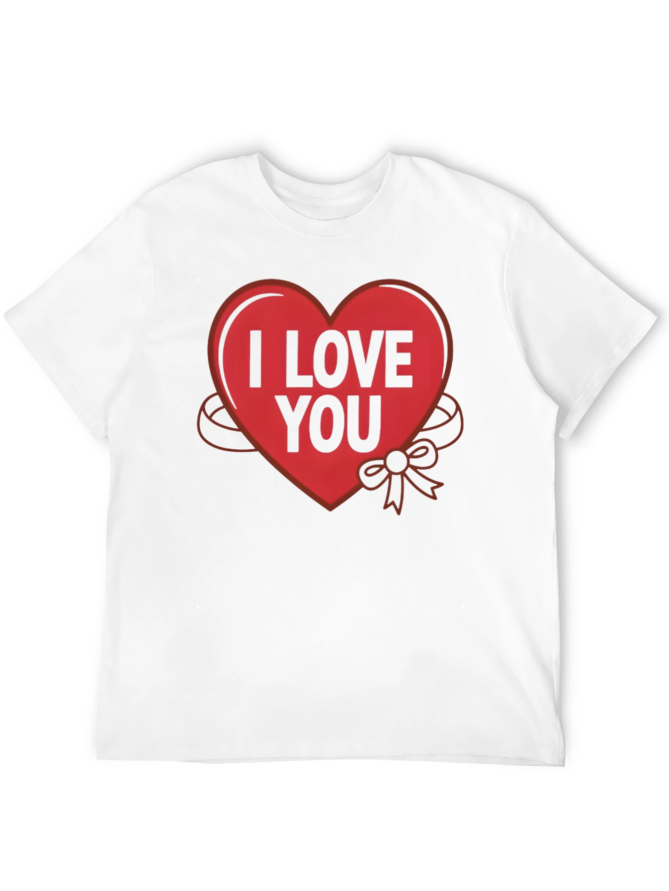 Black I Love You Heart Graphic T-Shirt view 12