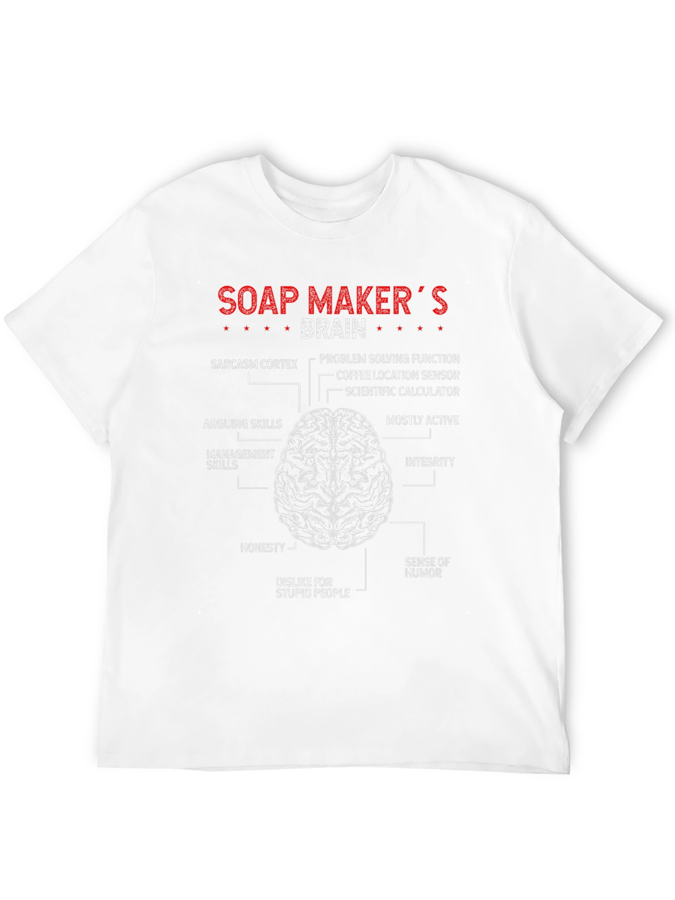 Black Soap Maker's Brain T-Shirt view 12