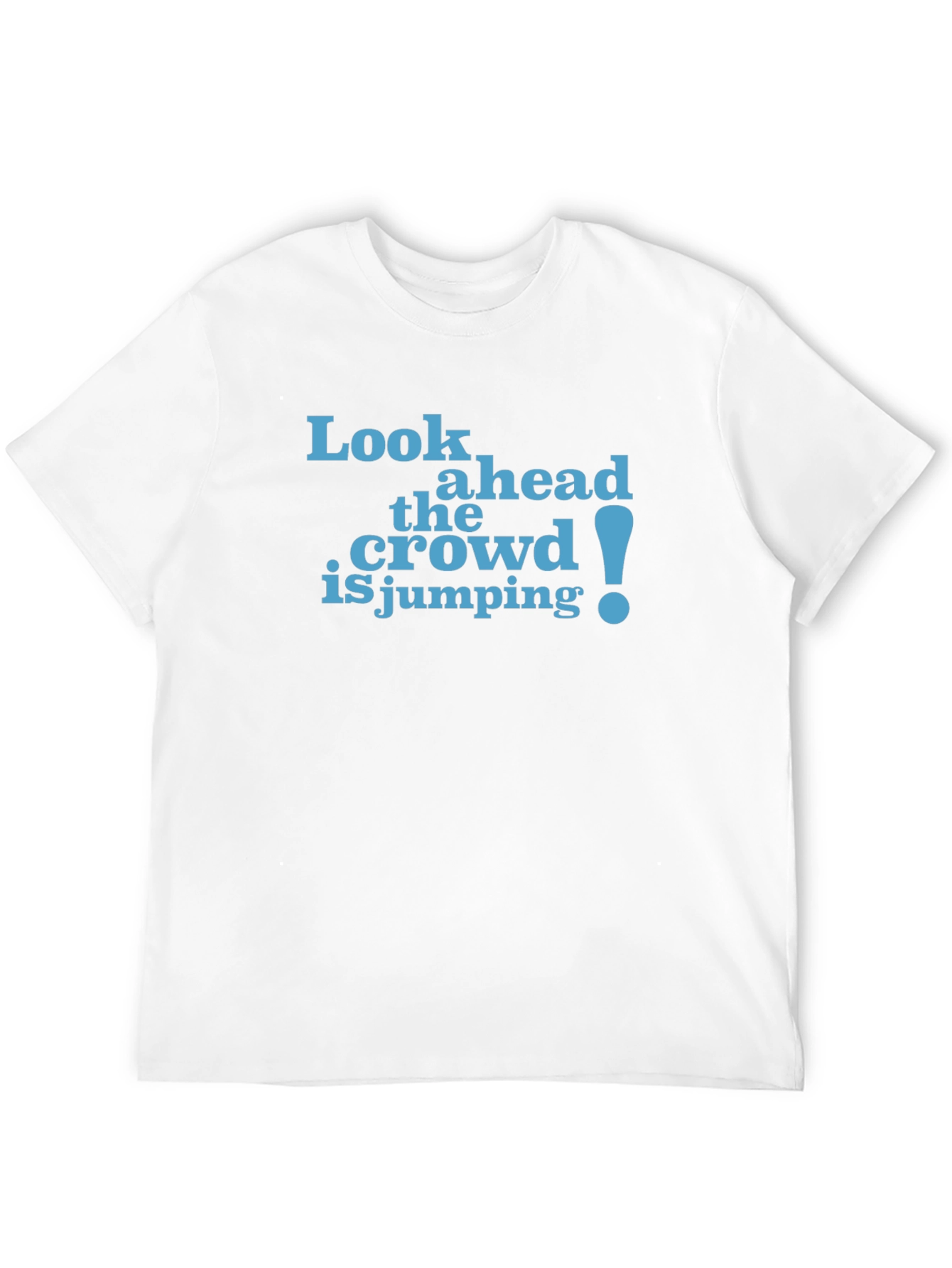 Black Look Ahead Funny Graphic Tee view 12