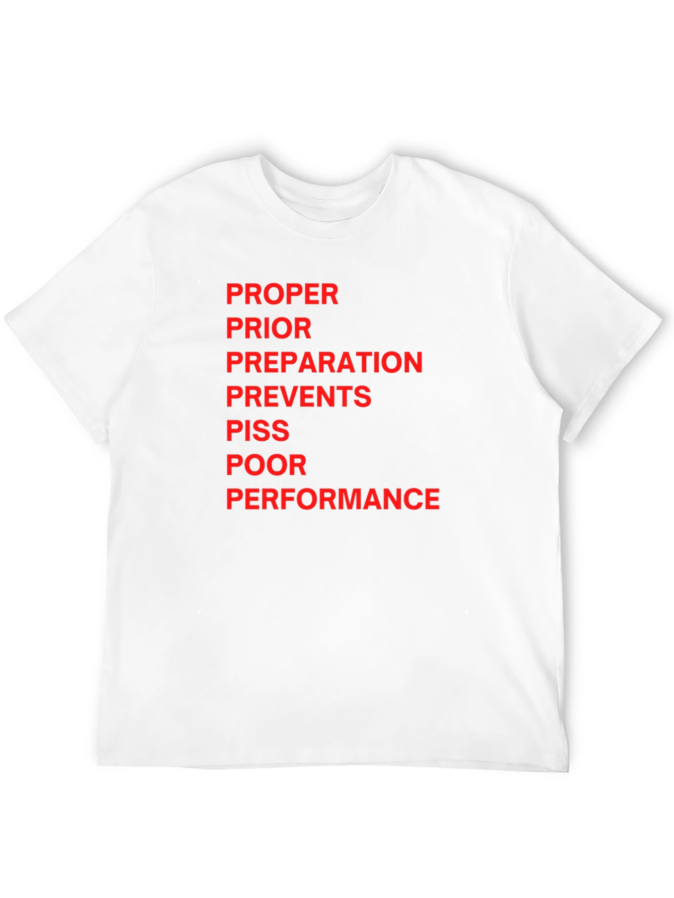Black Proper Preparation Funny Slogan T-Shirt view 12