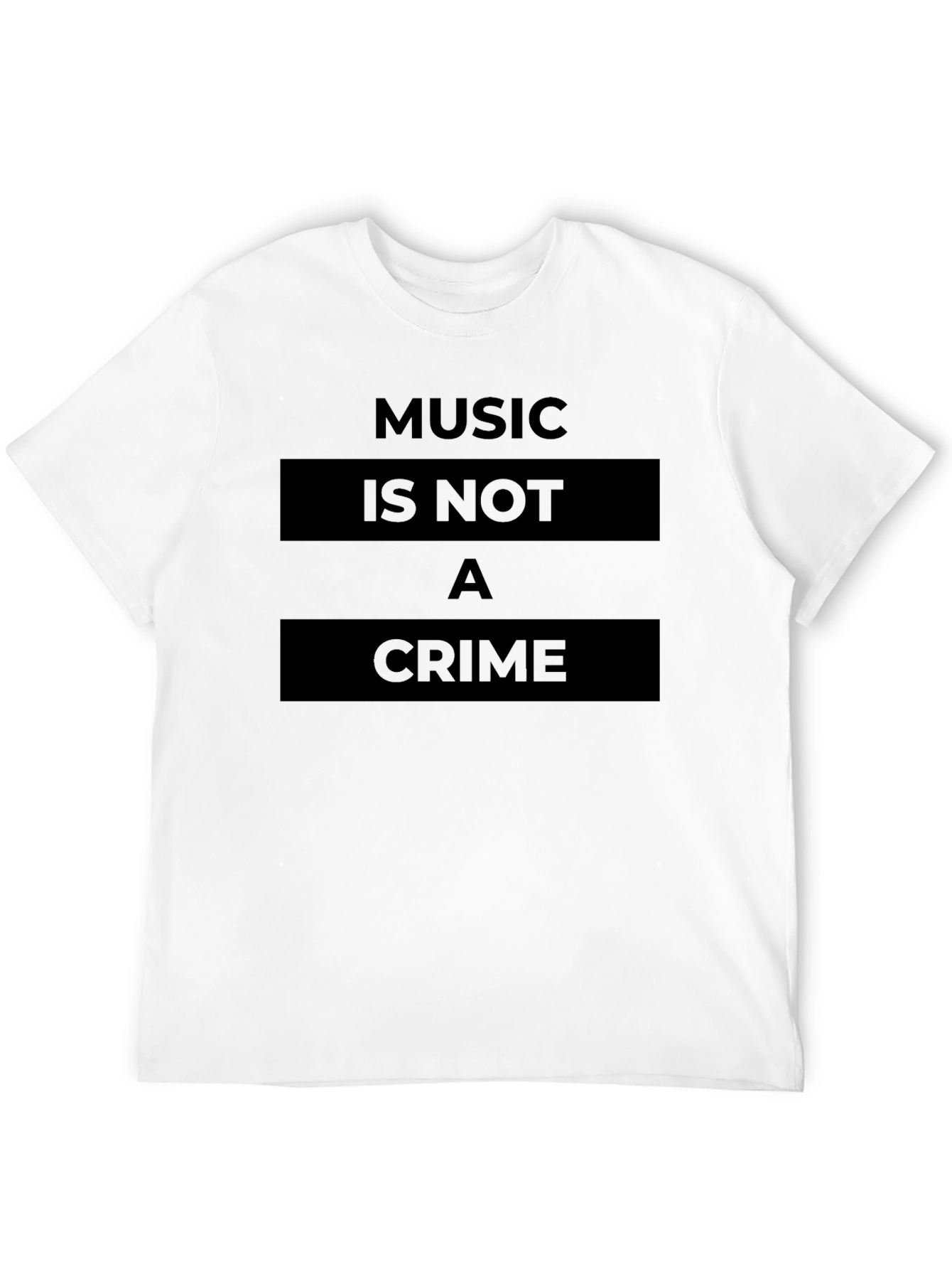 Black Music Is Not A Crime Graphic T-Shirt - Black view 12