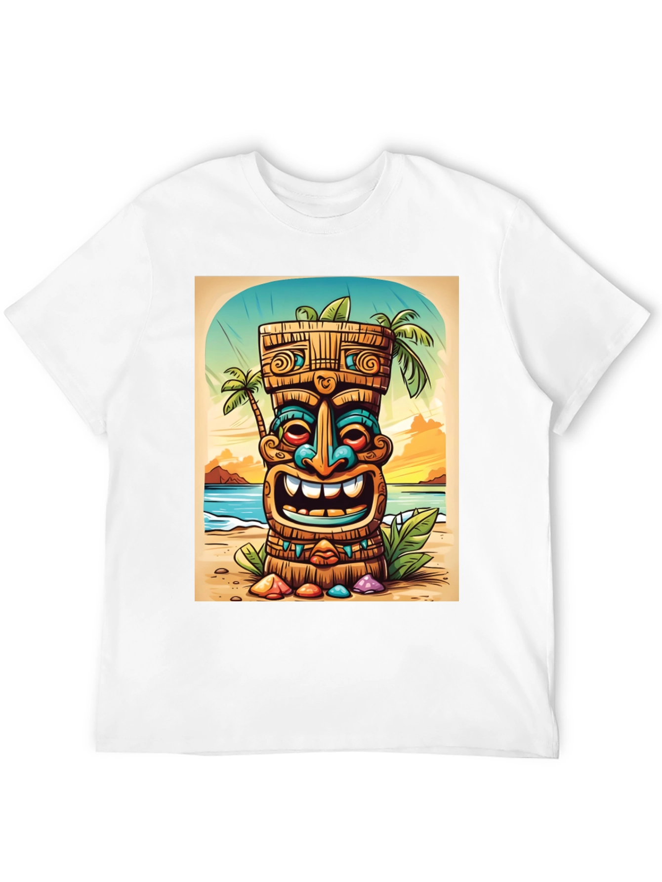 Tropical Tiki Graphic Tee - Island Vibes - 12