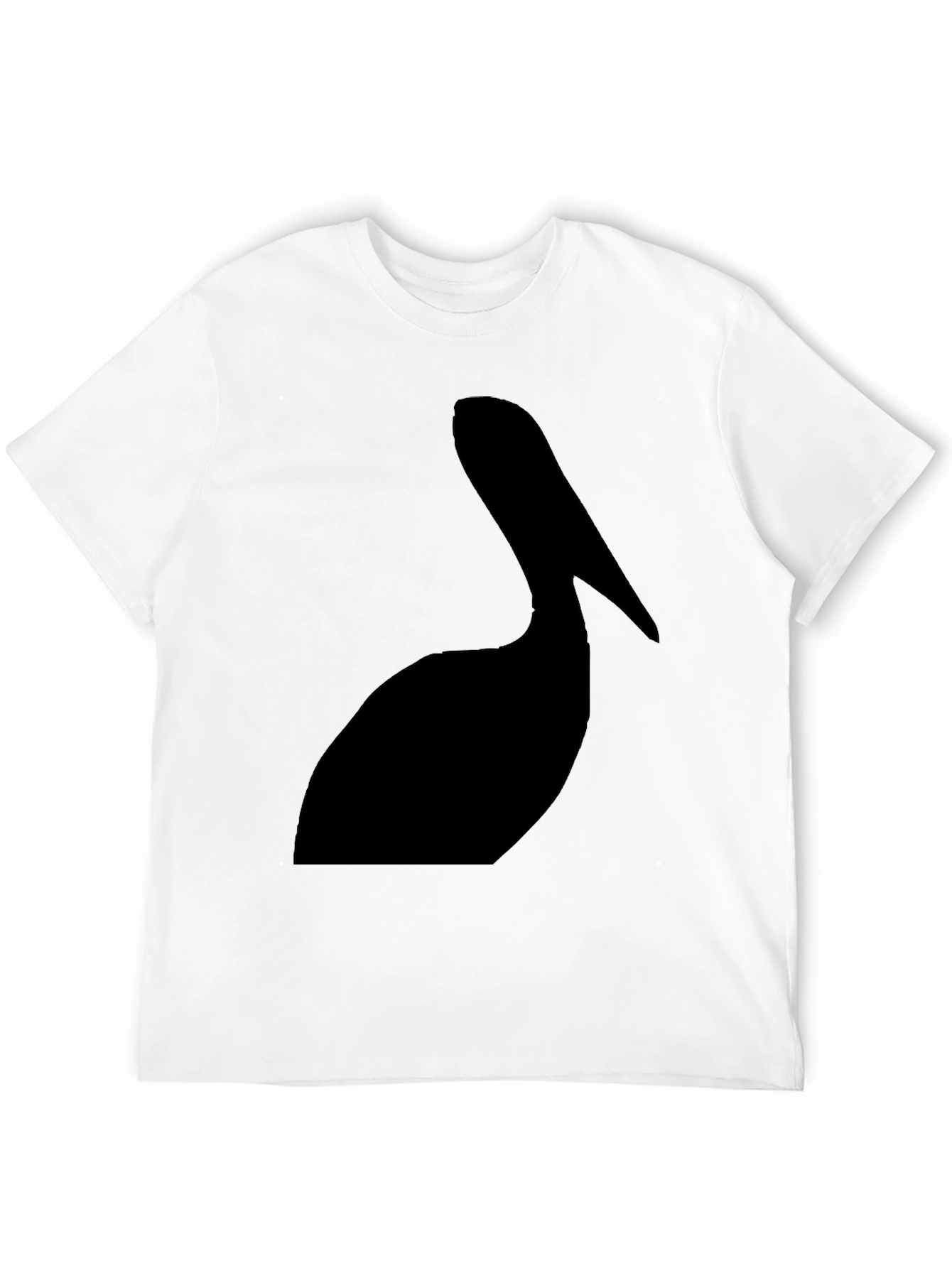 Black Pelican Silhouette Graphic Tee - Black Cotton T-Shirt view 12
