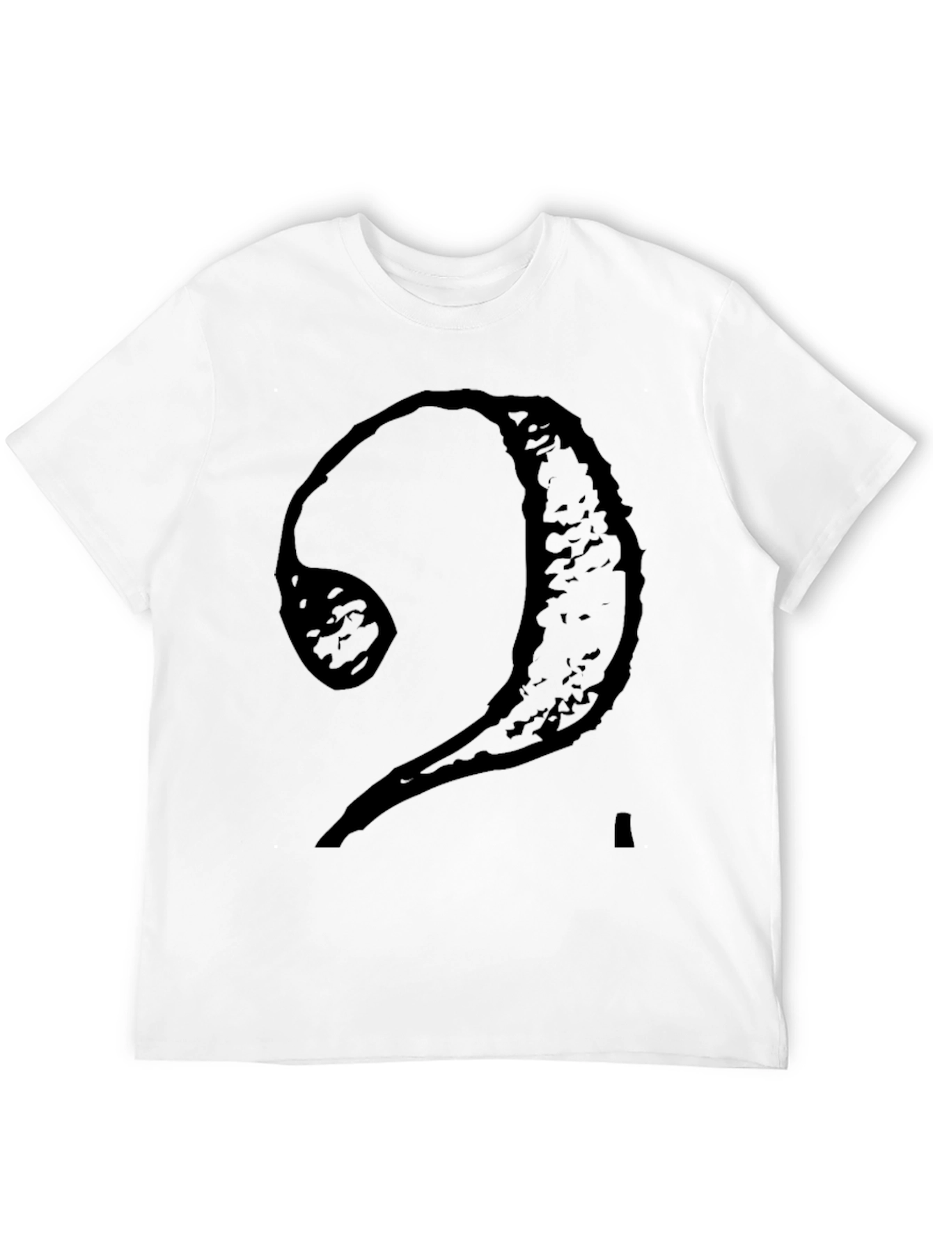 Black Abstract Graphic Print Black T-Shirt view 12