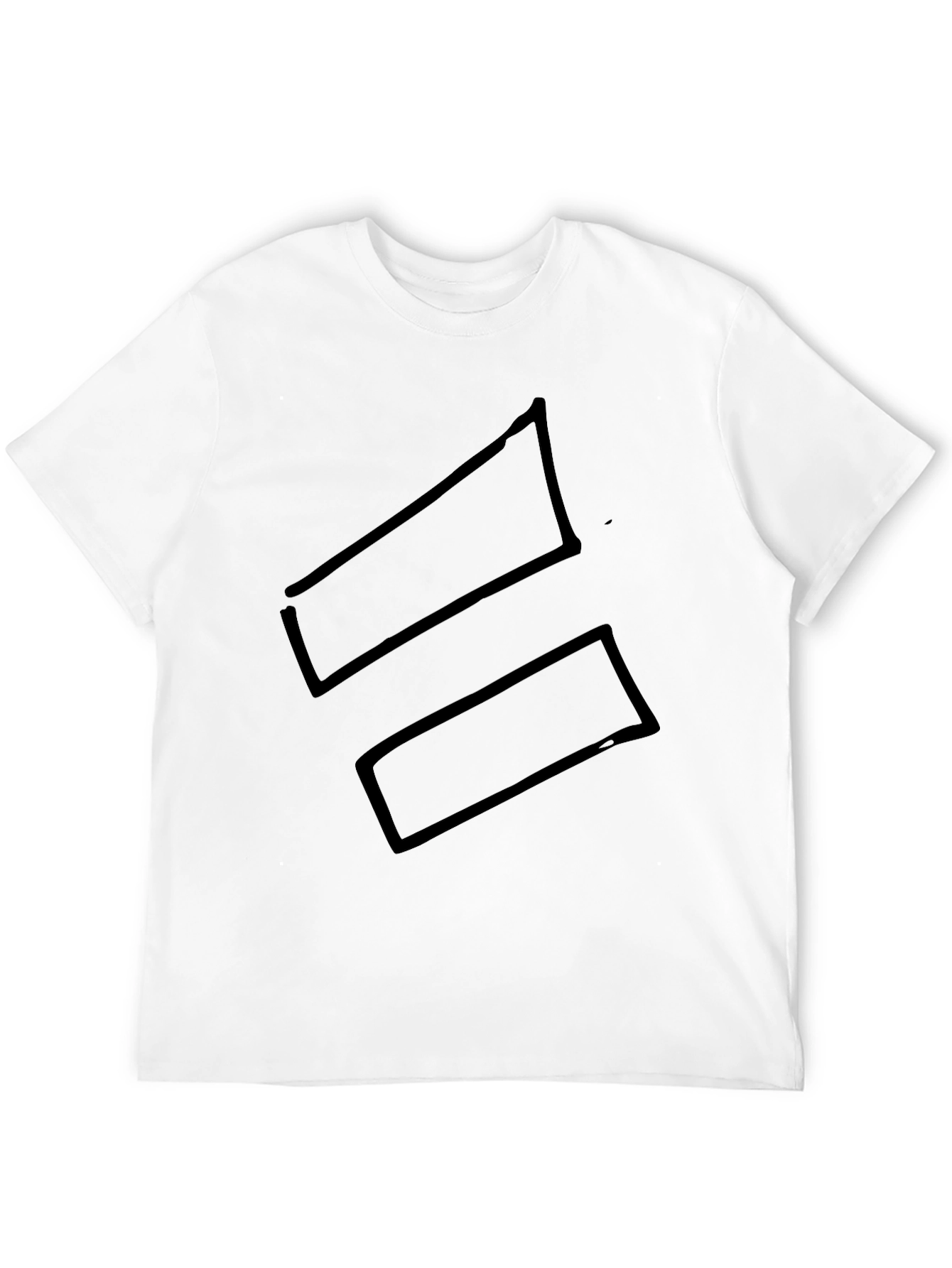 Black Bold Graphic Tee: Black Rectangles Design view 12